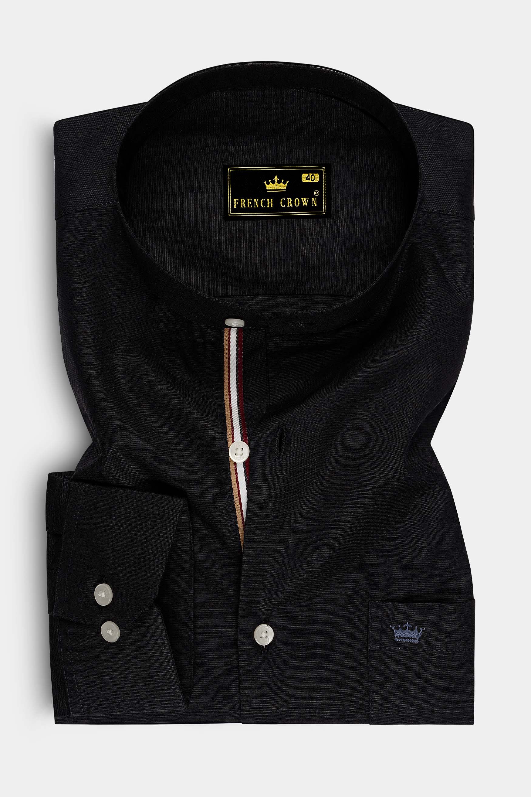 Grease Black Luxurious Linen SHIRT
