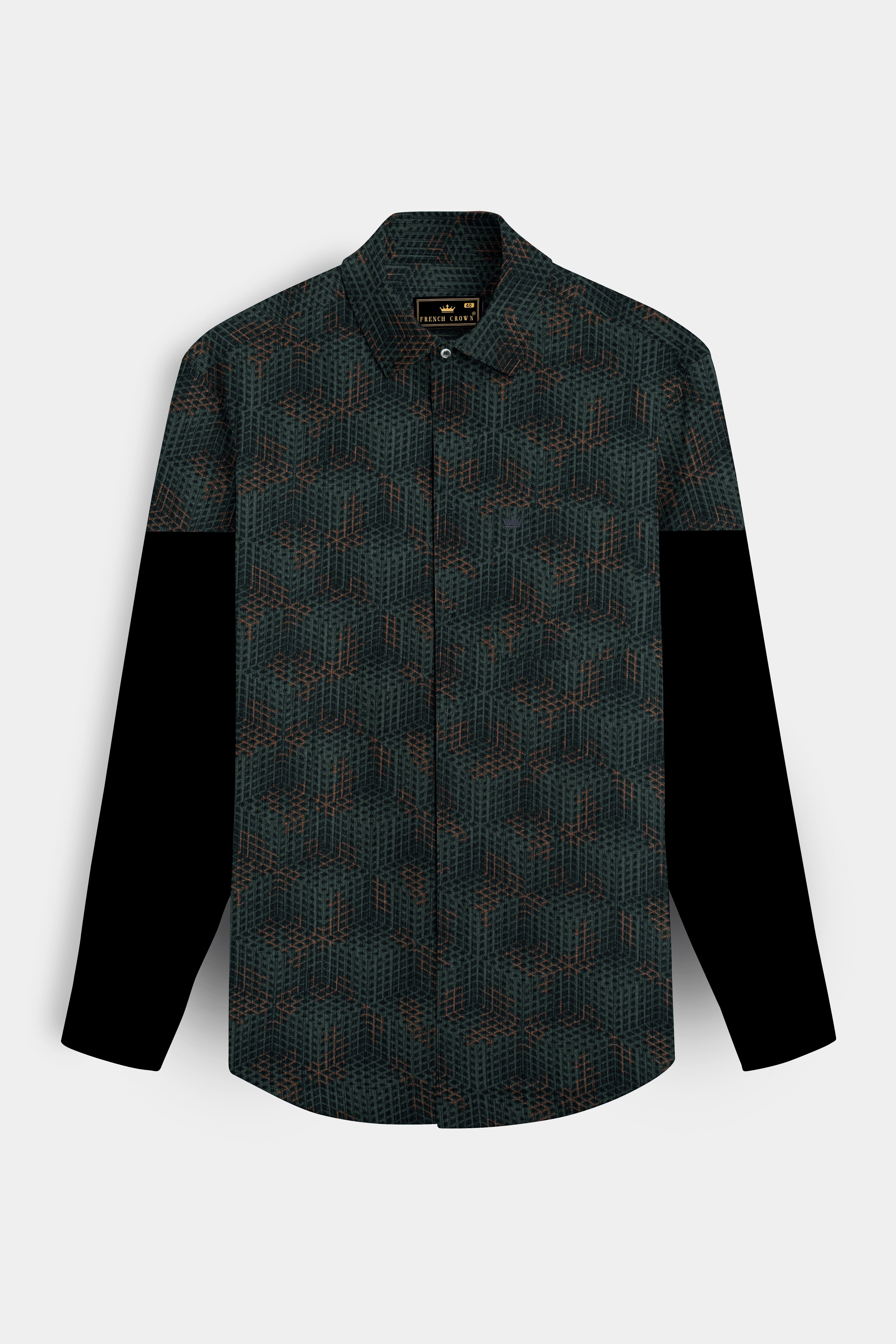 Dianne Green and Judge Brown Honeycomb Printed Super Soft Premium Cotton Designer Shirt