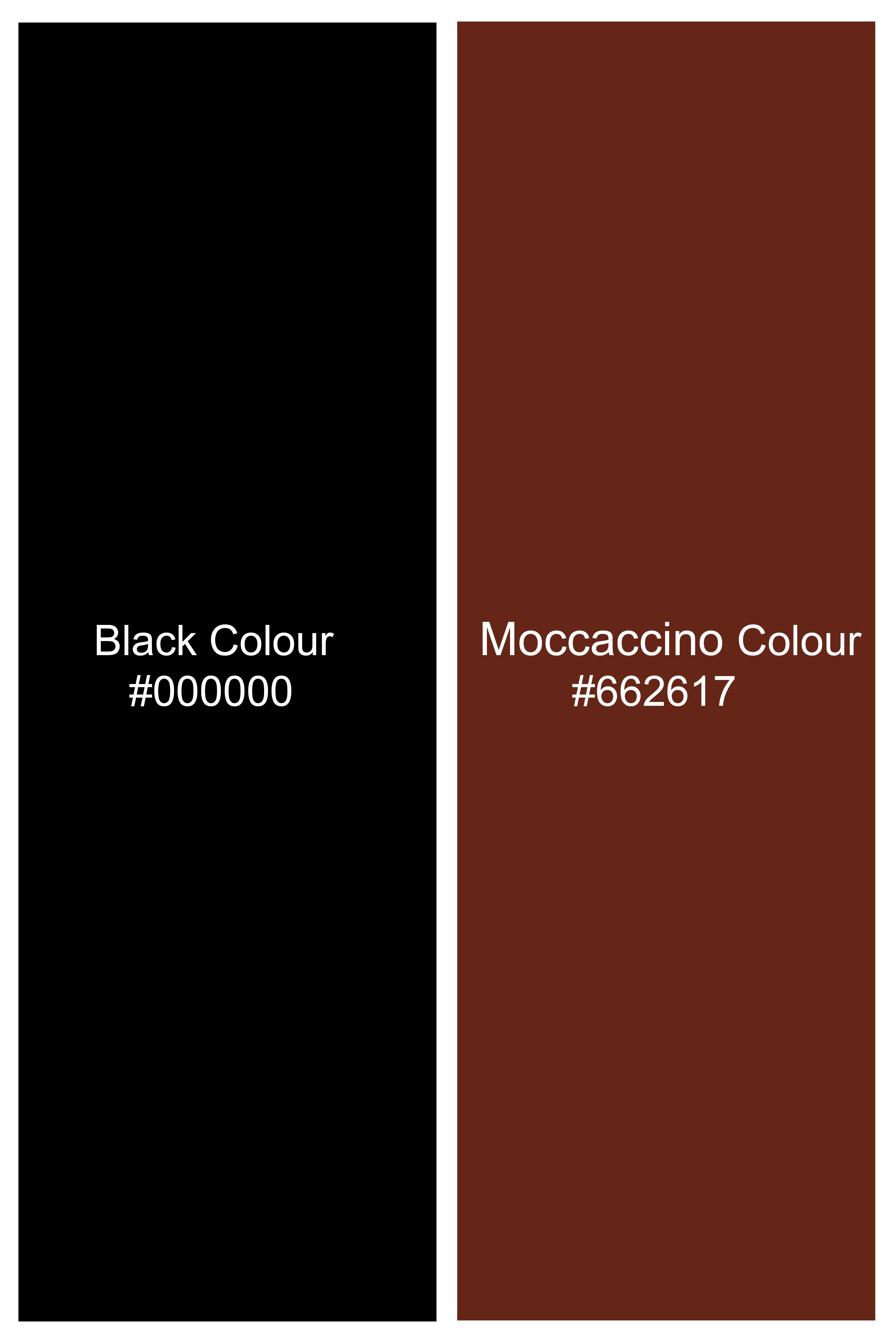 Moccaccino Brown Windowpane Tweed Blazer