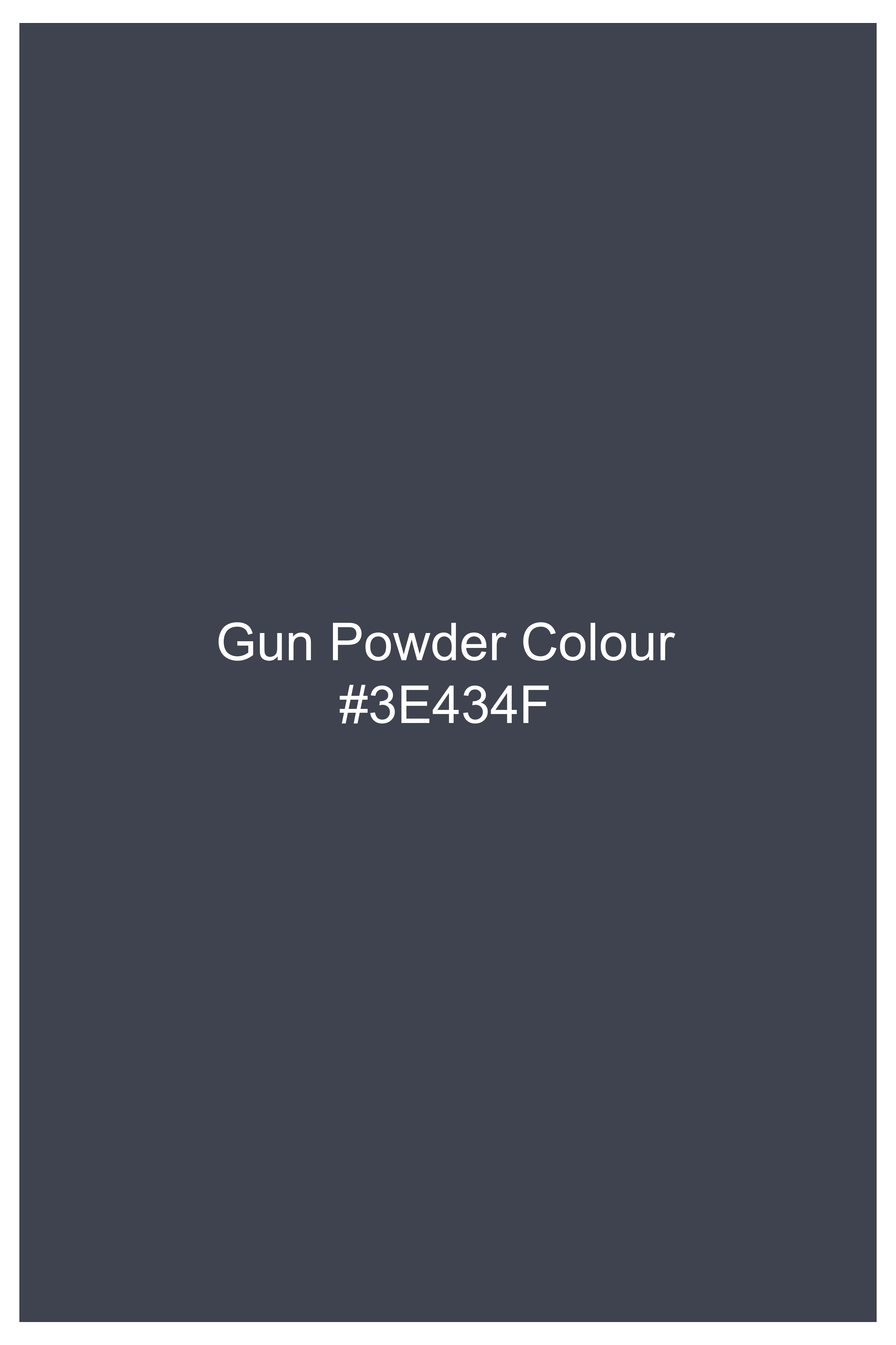 Gun Powder Gray Plaid Wool Blend Blazer