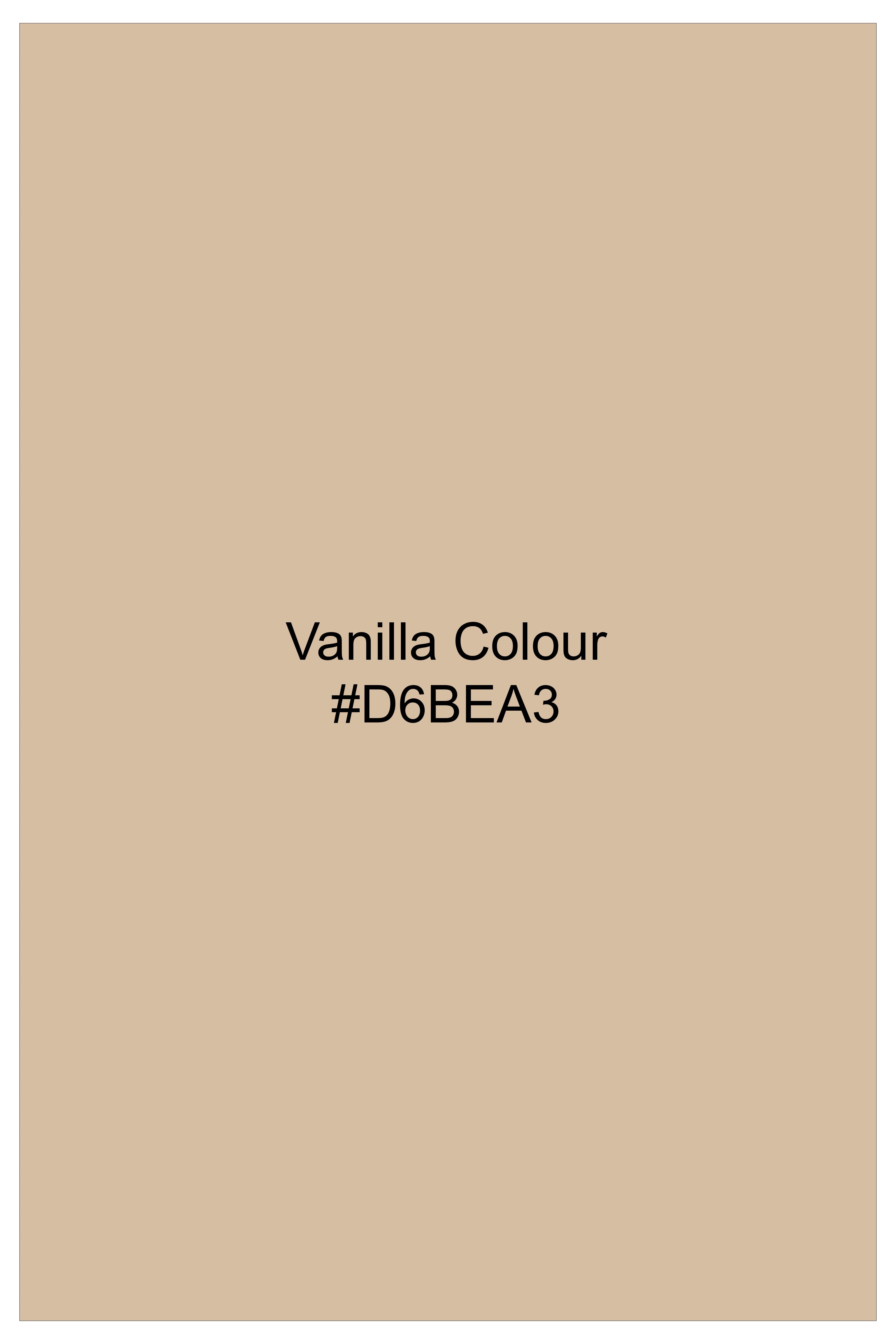 Vanilla Cream Wool Blend Double Breasted Blazer