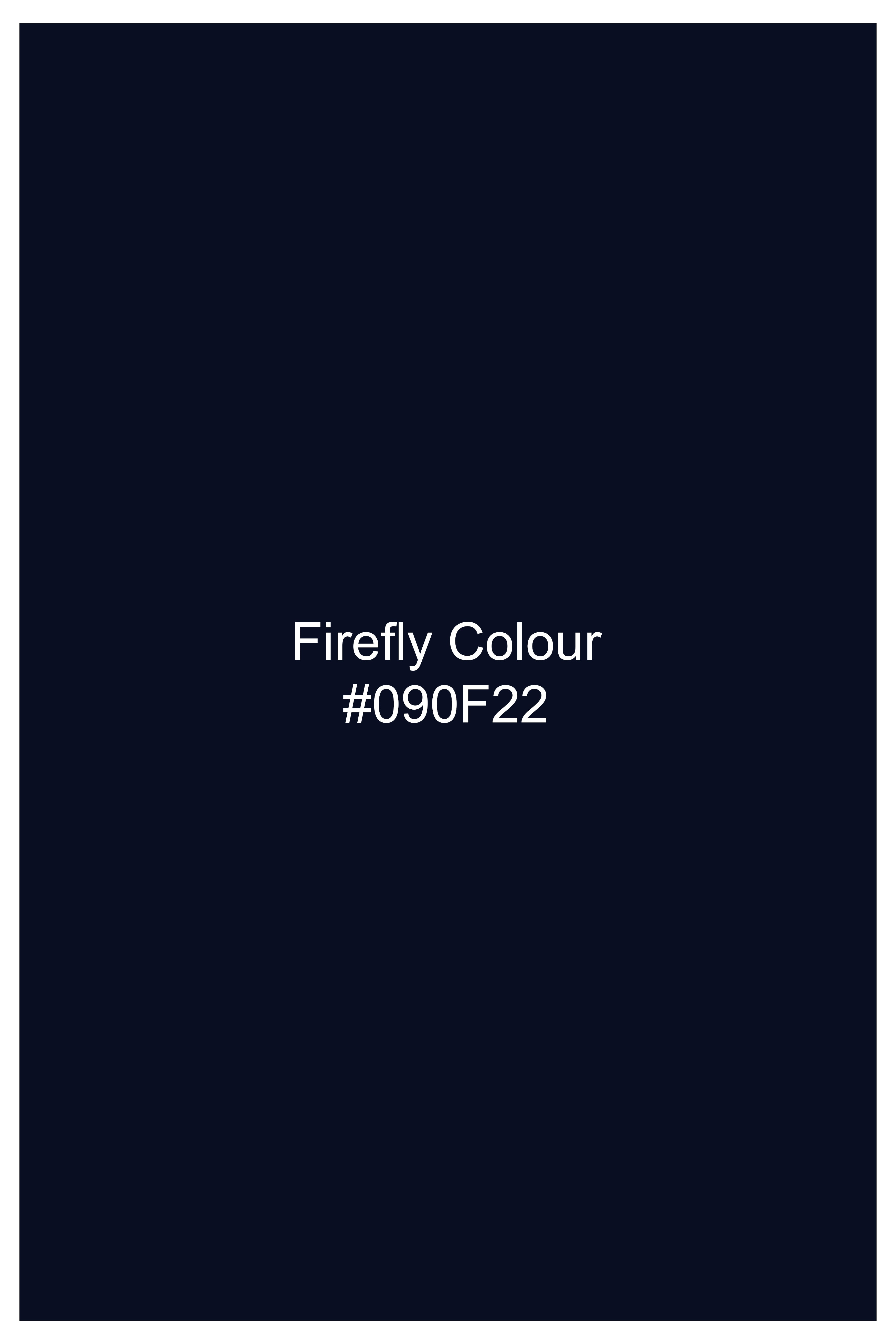 Firefly Blue Jacquard Textured Single Breasted Blazer
