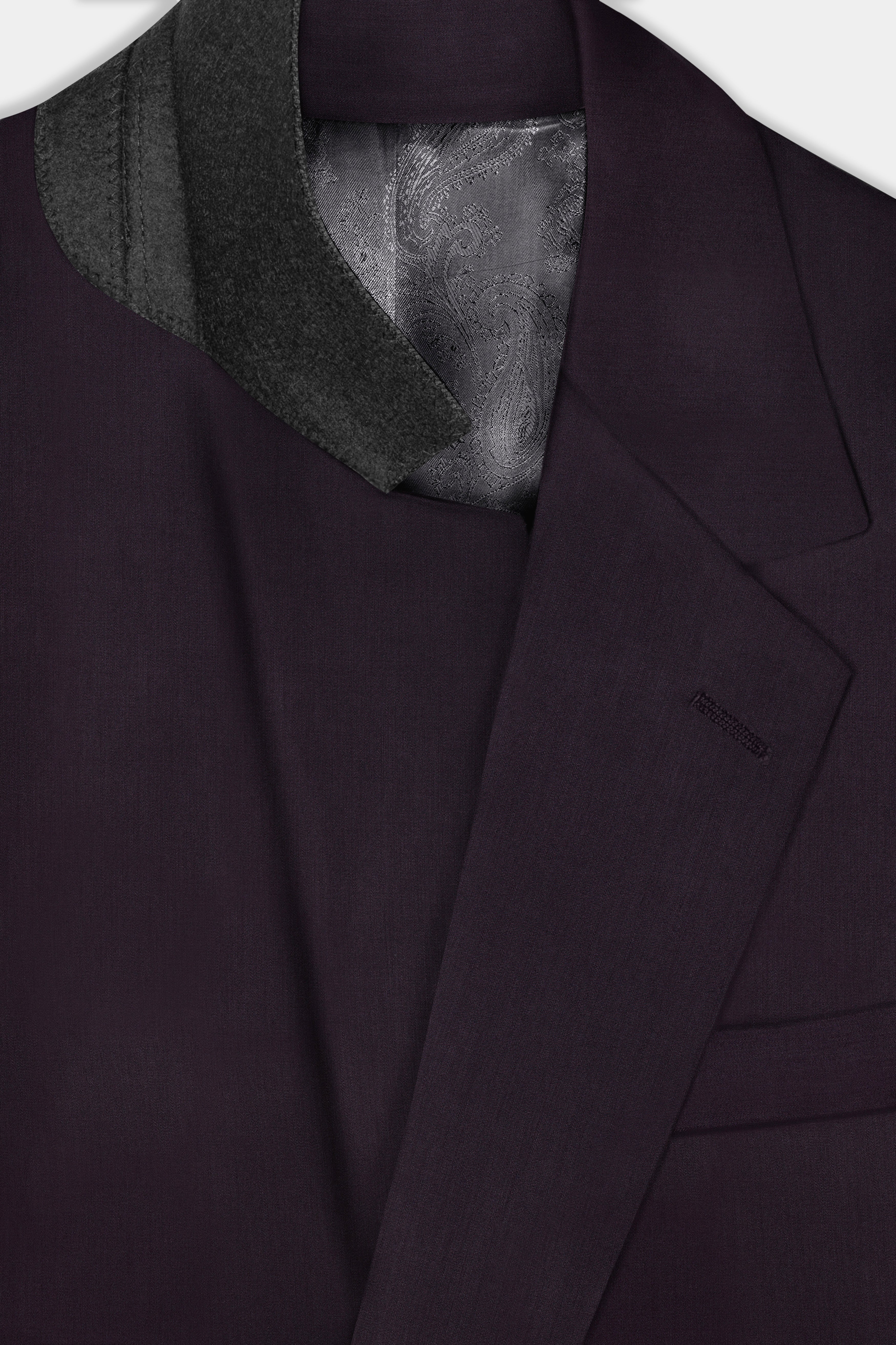 Gondola Purple Wool Blend Single Breasted Blazer