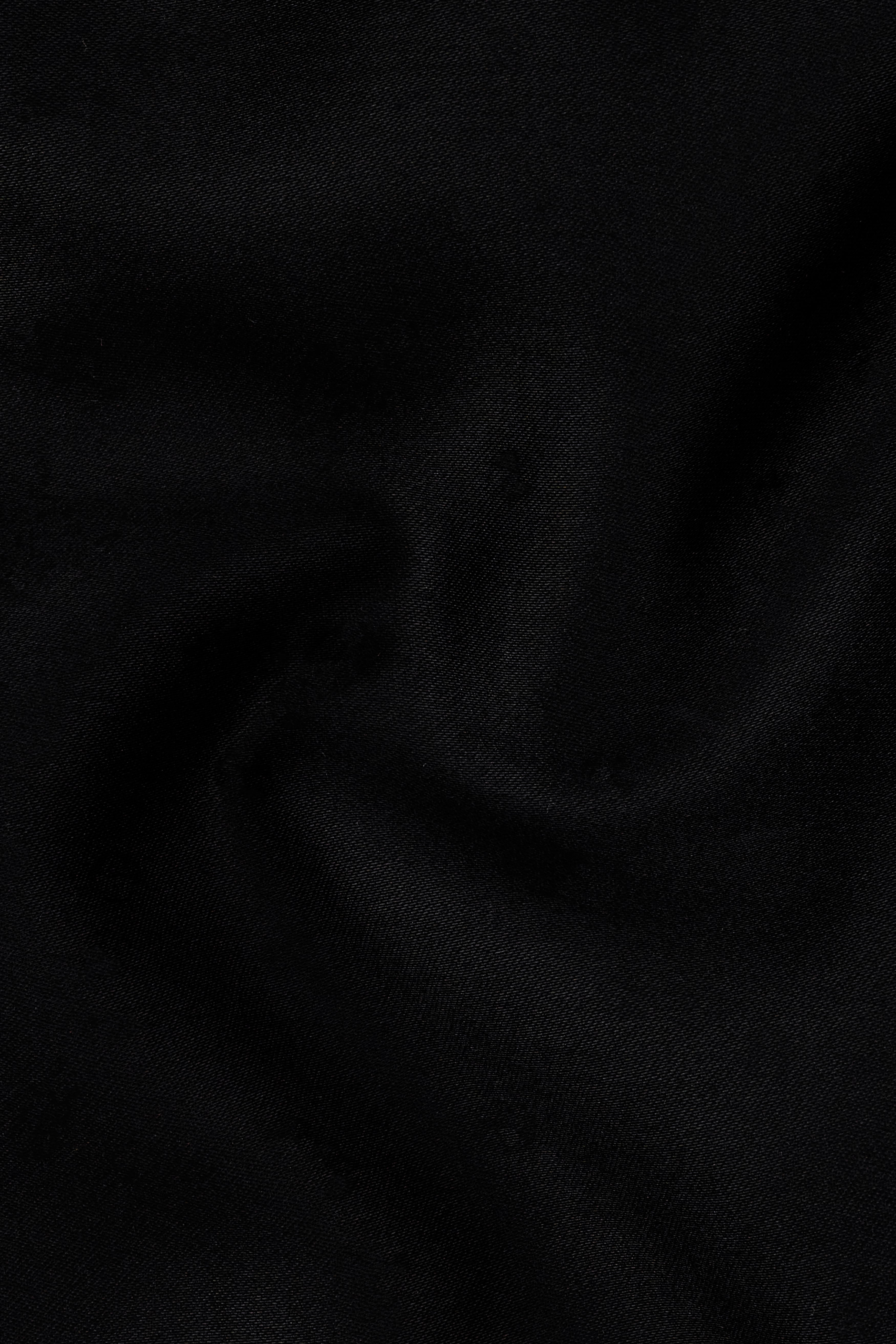 Jade Black Subtle Sheen Bandhgala/Mandarin Wool blend Blazer