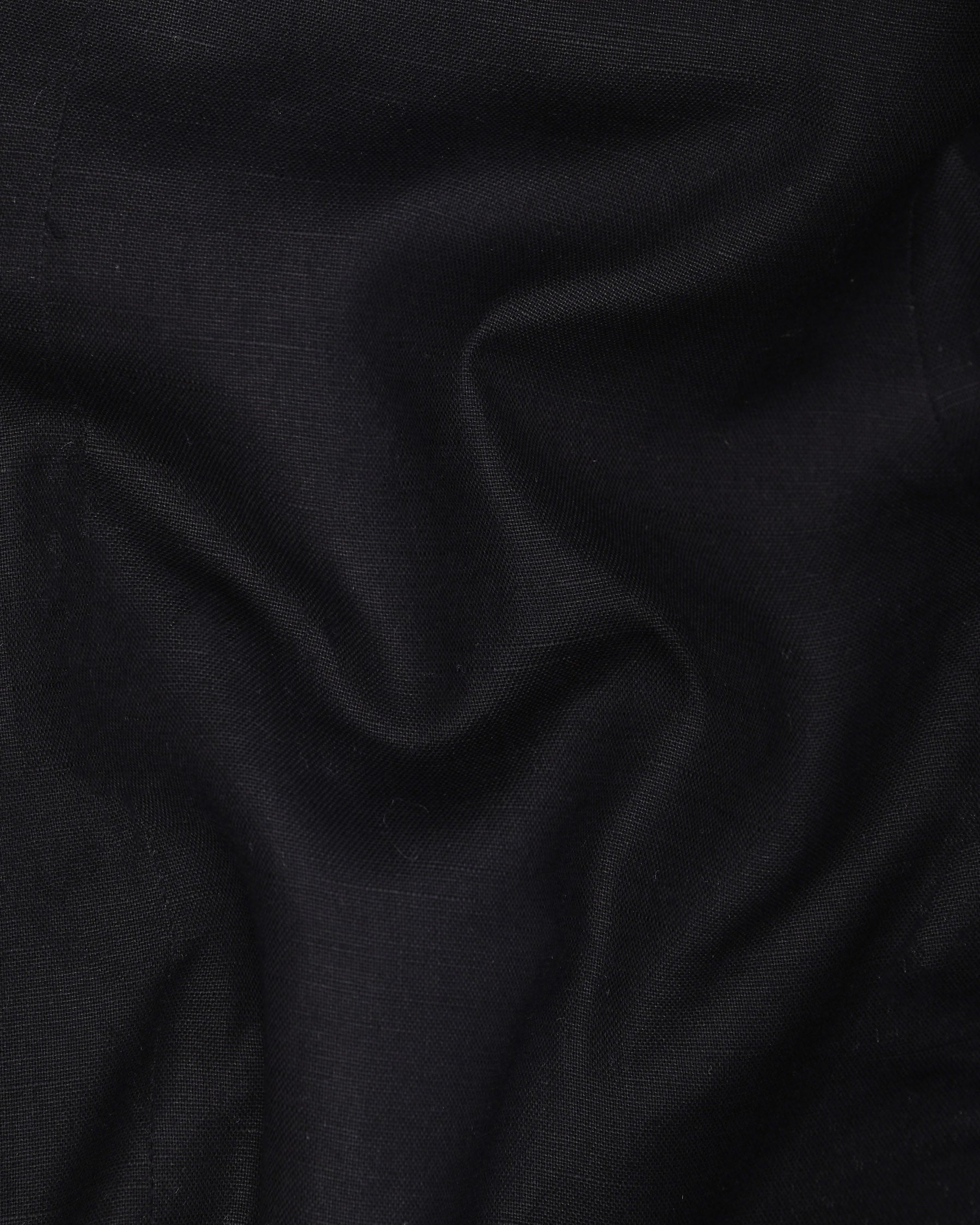 Jade Black Luxurious Linen Double-Breasted Sports Blazer