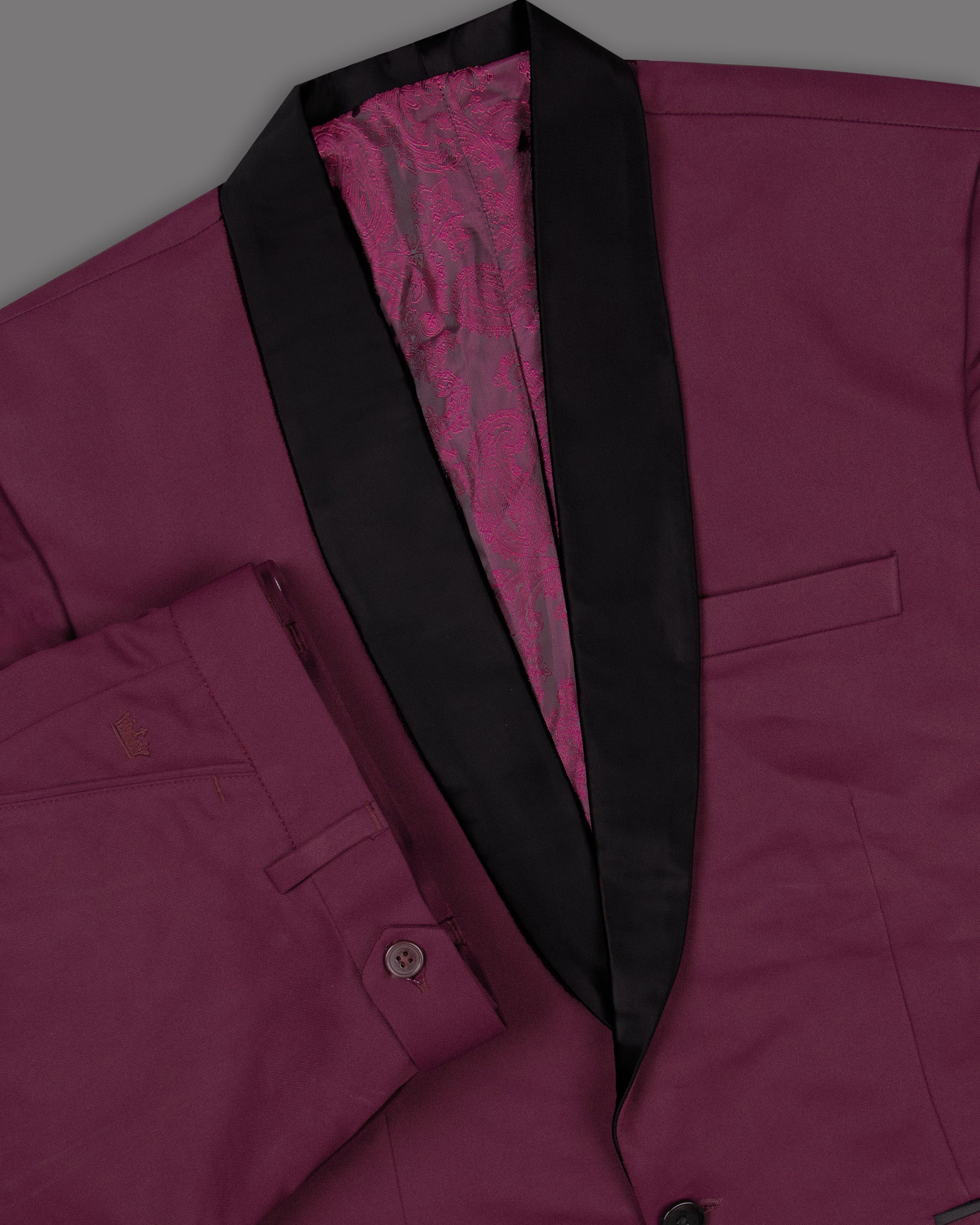 Wine Berry Woolrich Tuxedo Blazer