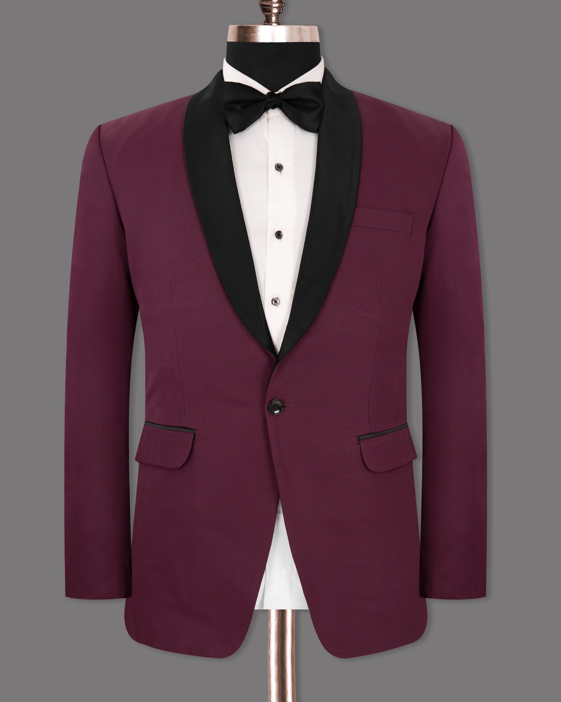 Wine Berry Woolrich Tuxedo Blazer