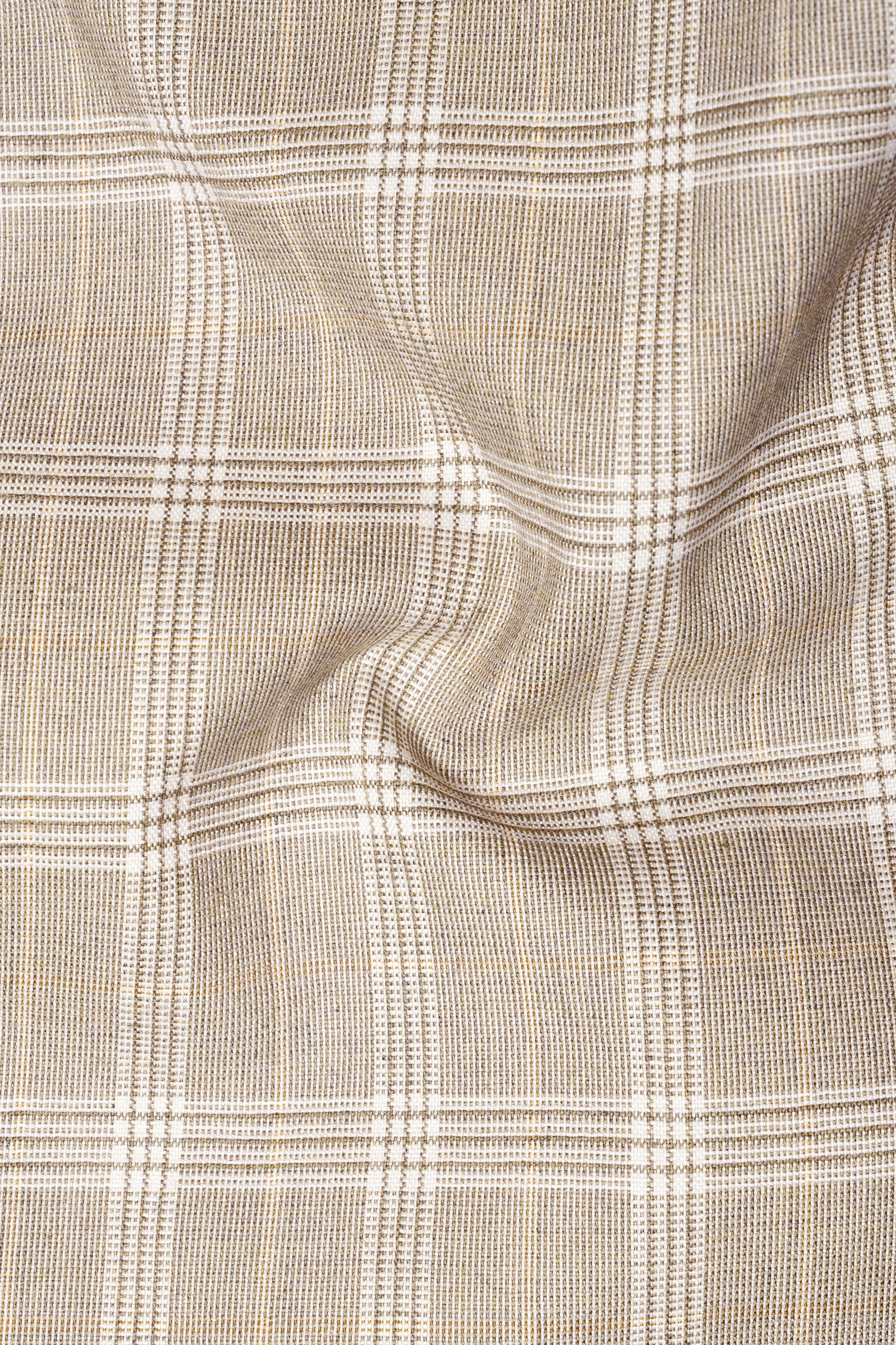 Mongoose Cream Plaid Wool Rich Sports Blazer