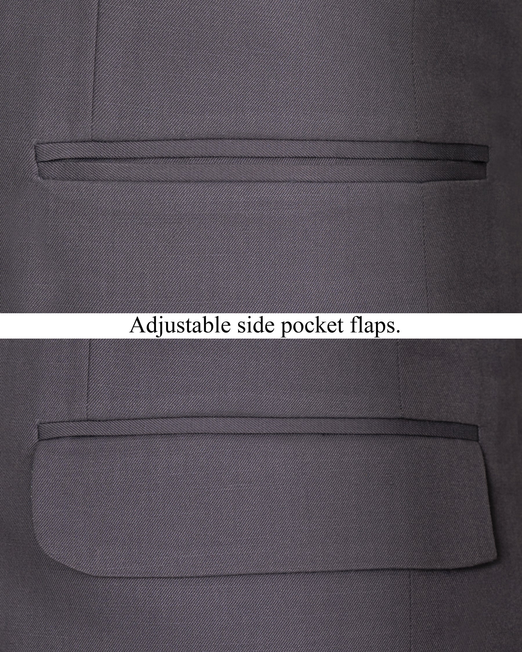 Dolphin Grey Wool Rich Blazer
