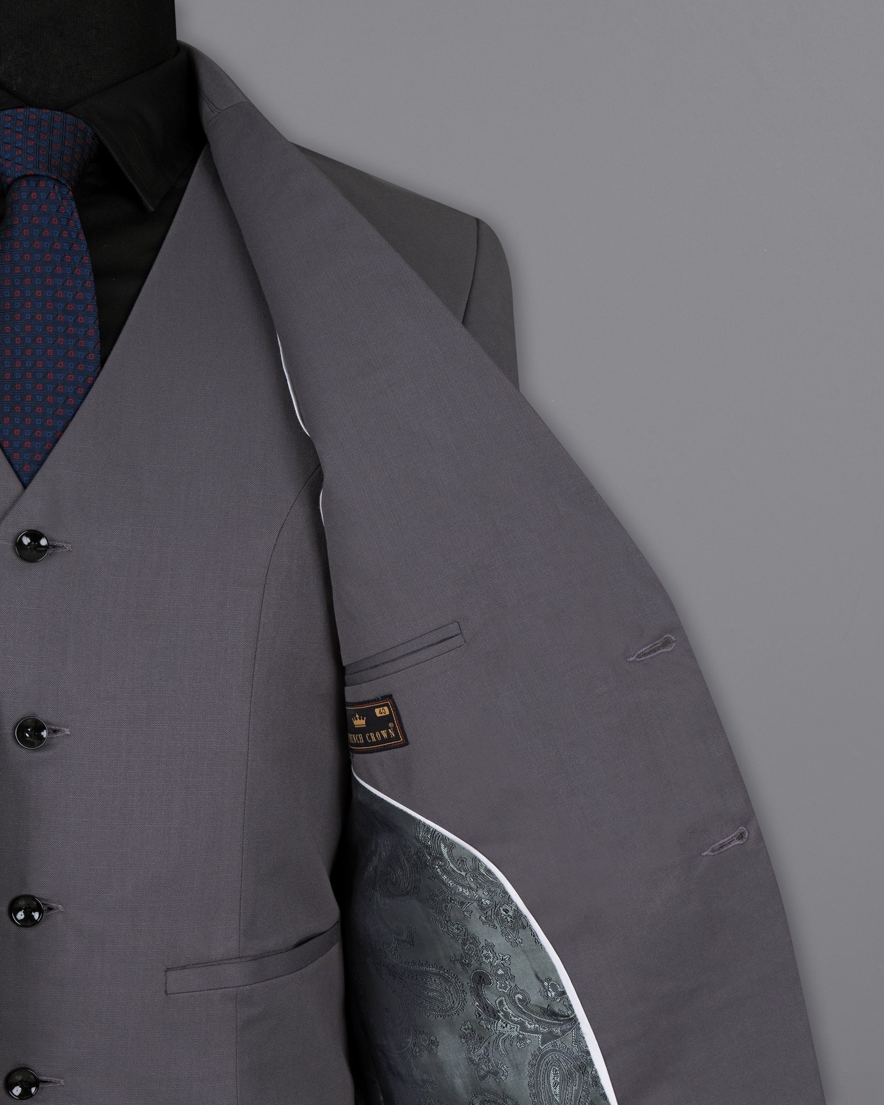 Dolphin Grey Wool Rich Blazer