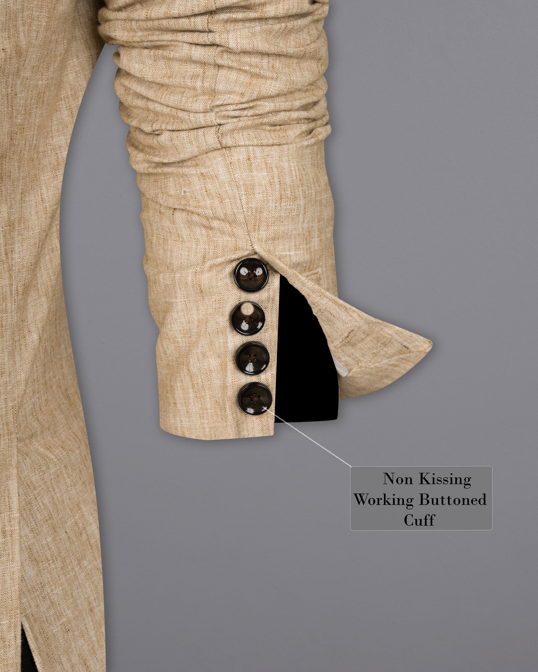 Cream Luxurious Linen Blazer