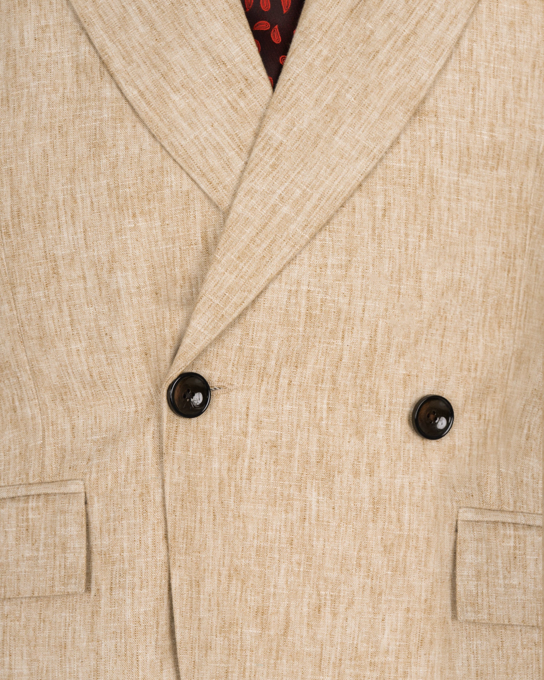 Cream Luxurious Linen Blazer