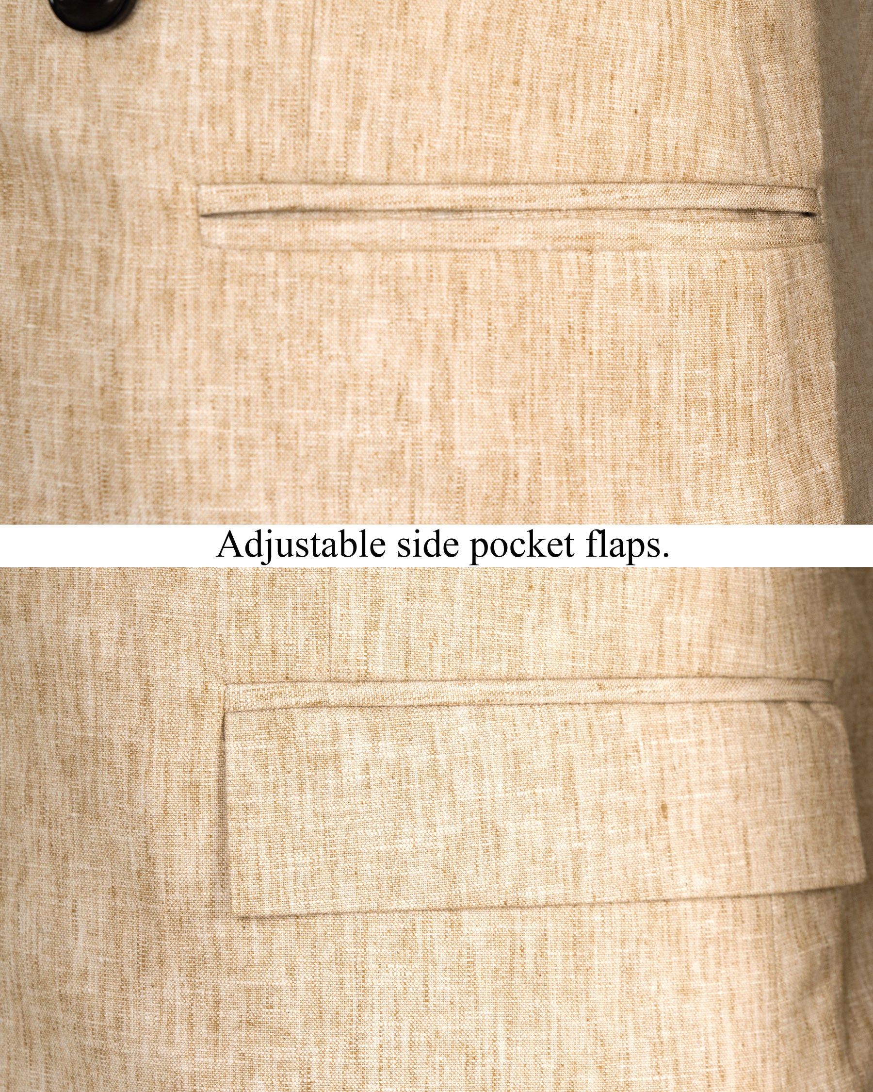 Cream Luxurious Linen Blazer