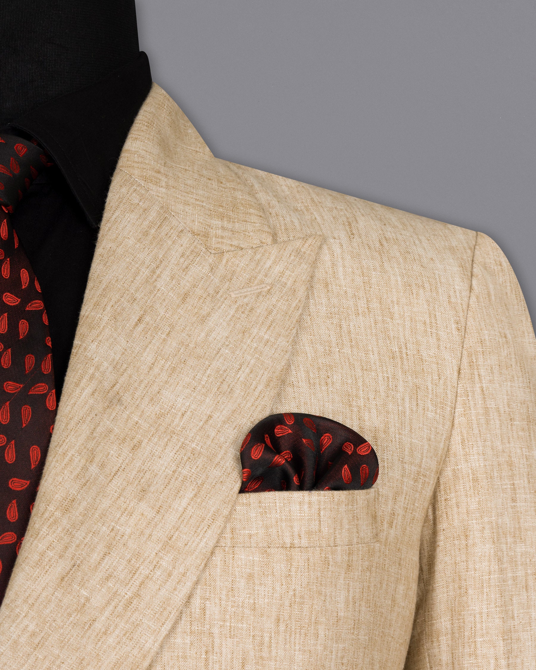 Cream Luxurious Linen Blazer