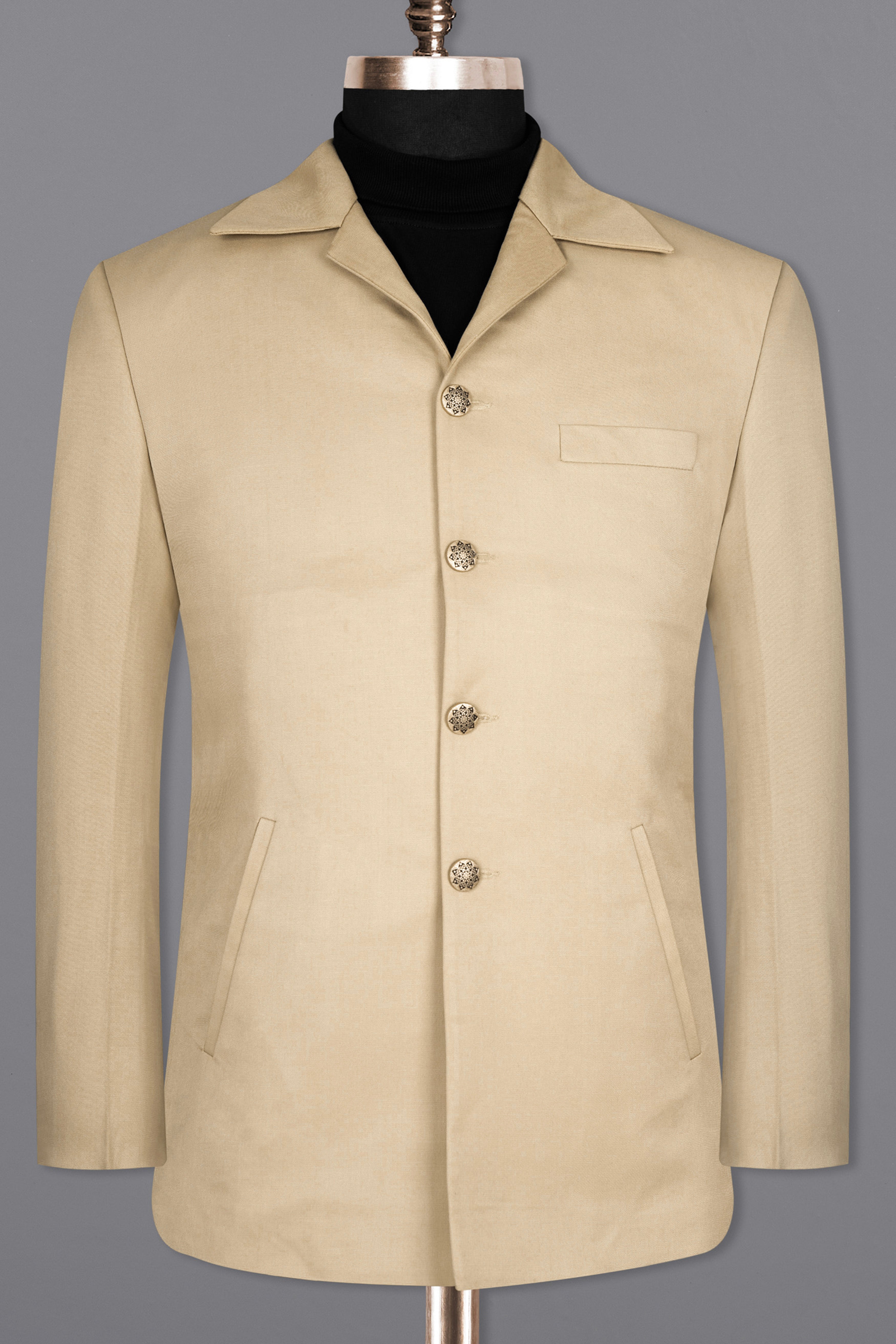 Calico Cream Subtle Sheen Designer Blazer