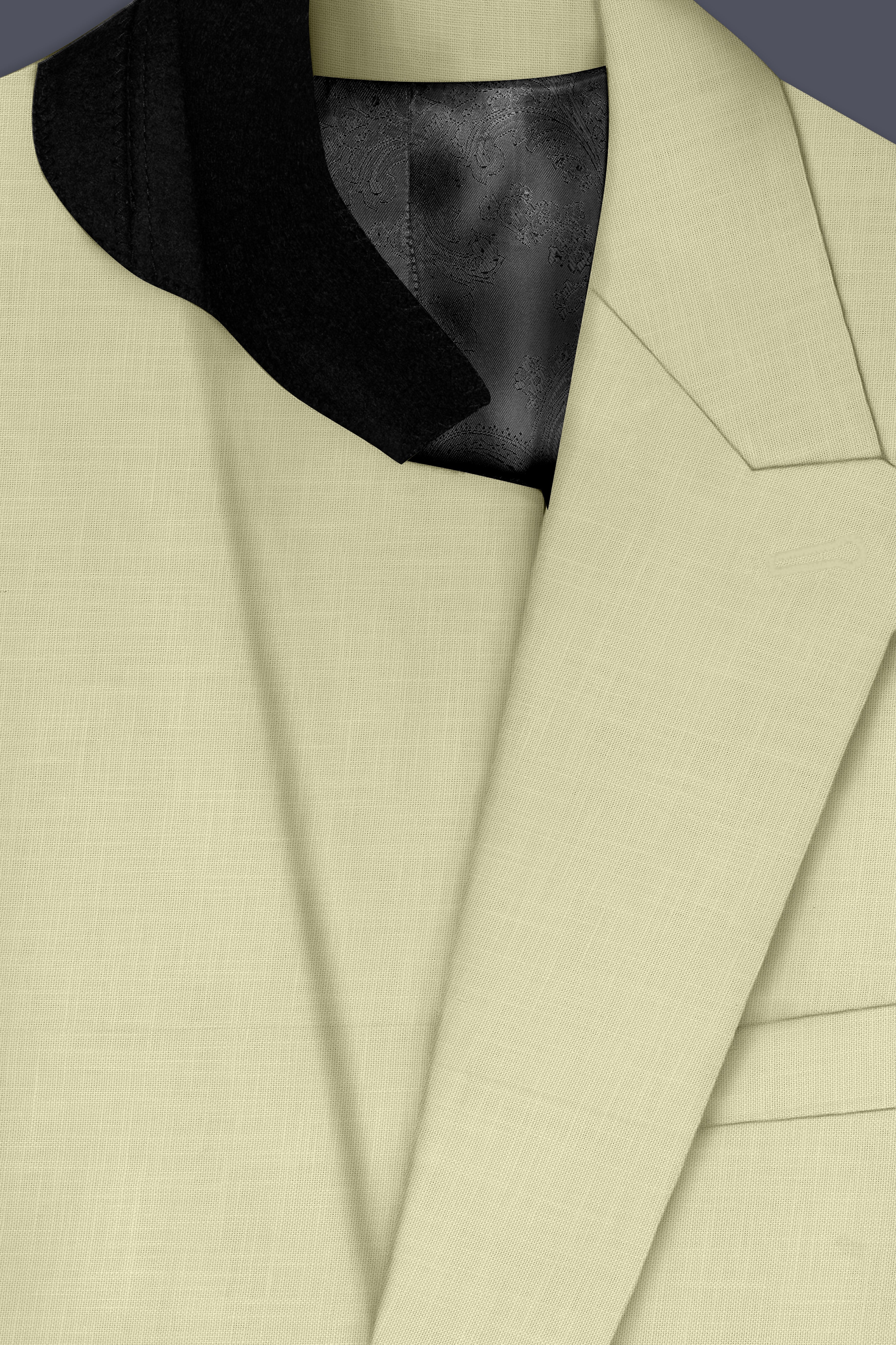 Soft Amber Double Breasted Premium Cotton Blazer