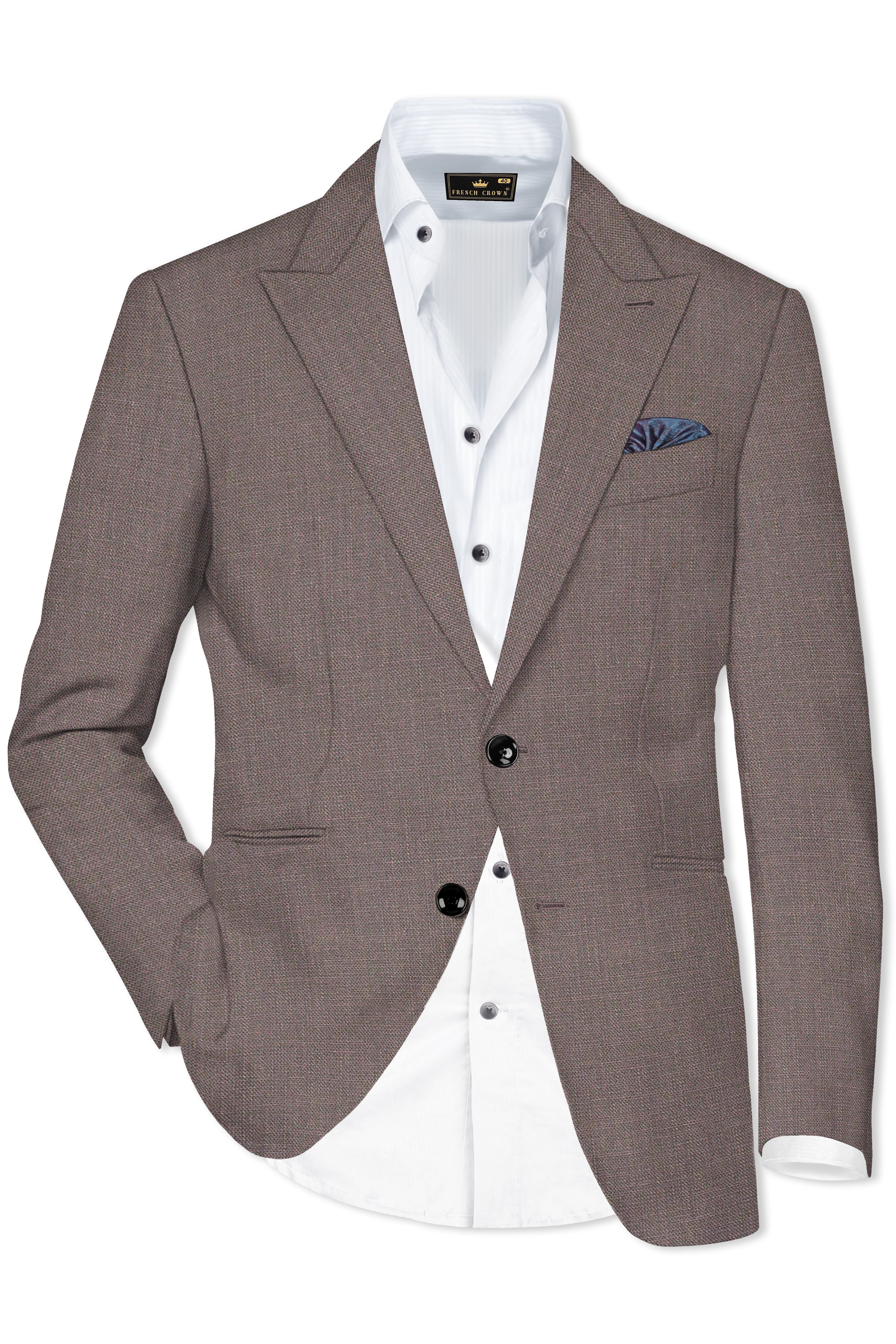Emperor Brown Premium Cotton Blazer