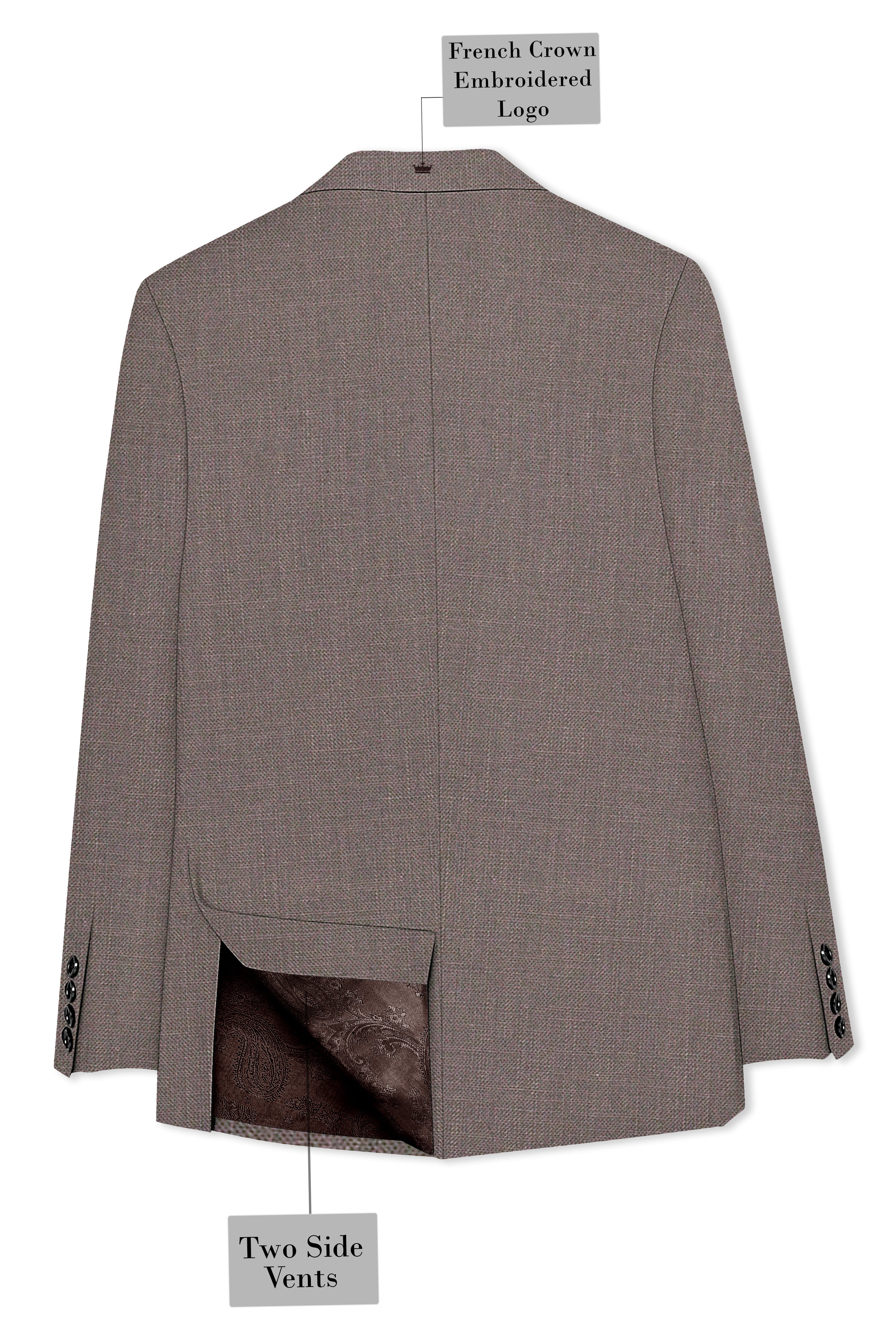 Emperor Brown Premium Cotton Blazer