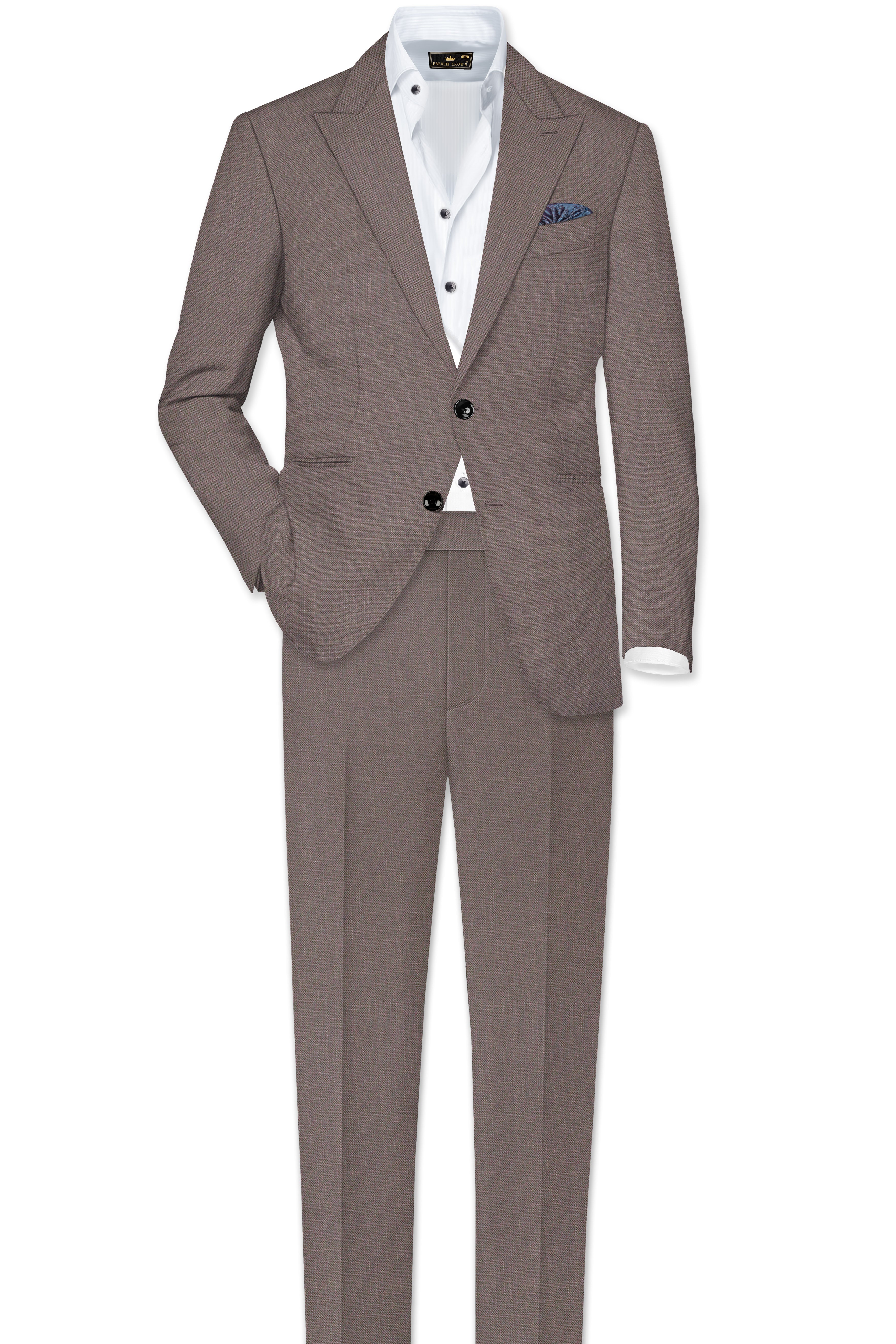 Emperor Brown Premium Cotton Blazer