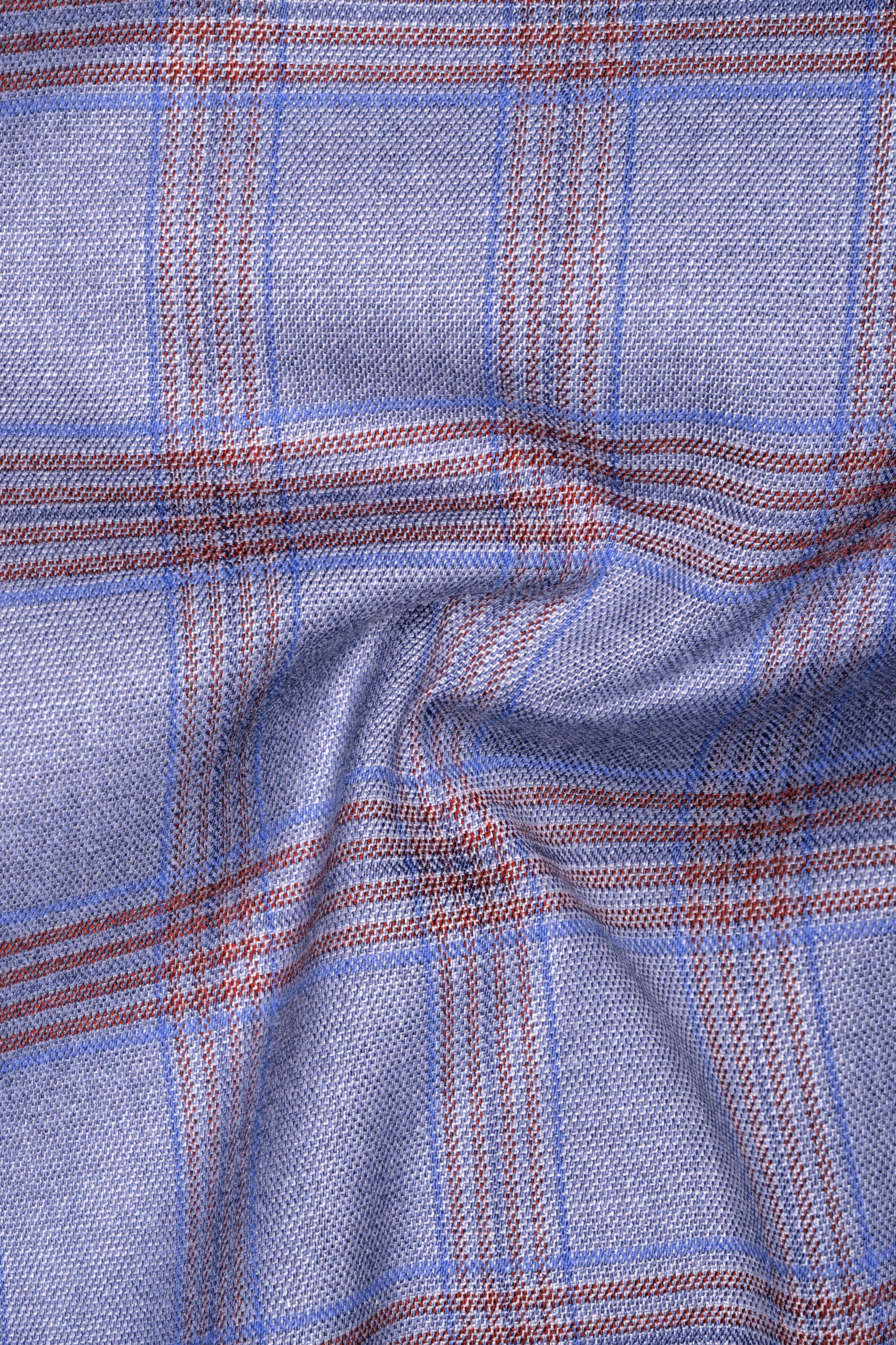 Manatee Grey Super fine Plaid Premium Cotton Blazer