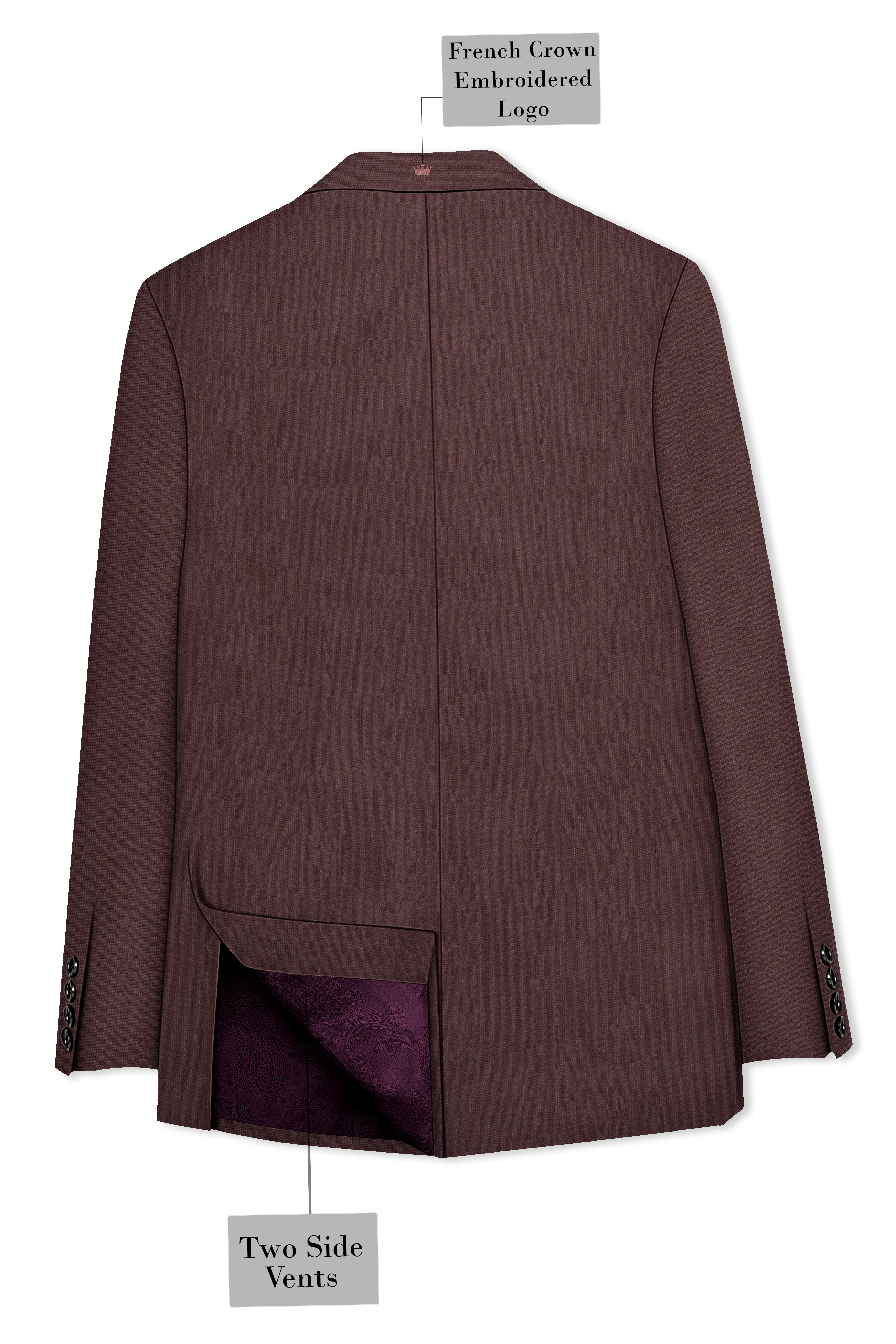 Russett Brown Single Breasted Blazer