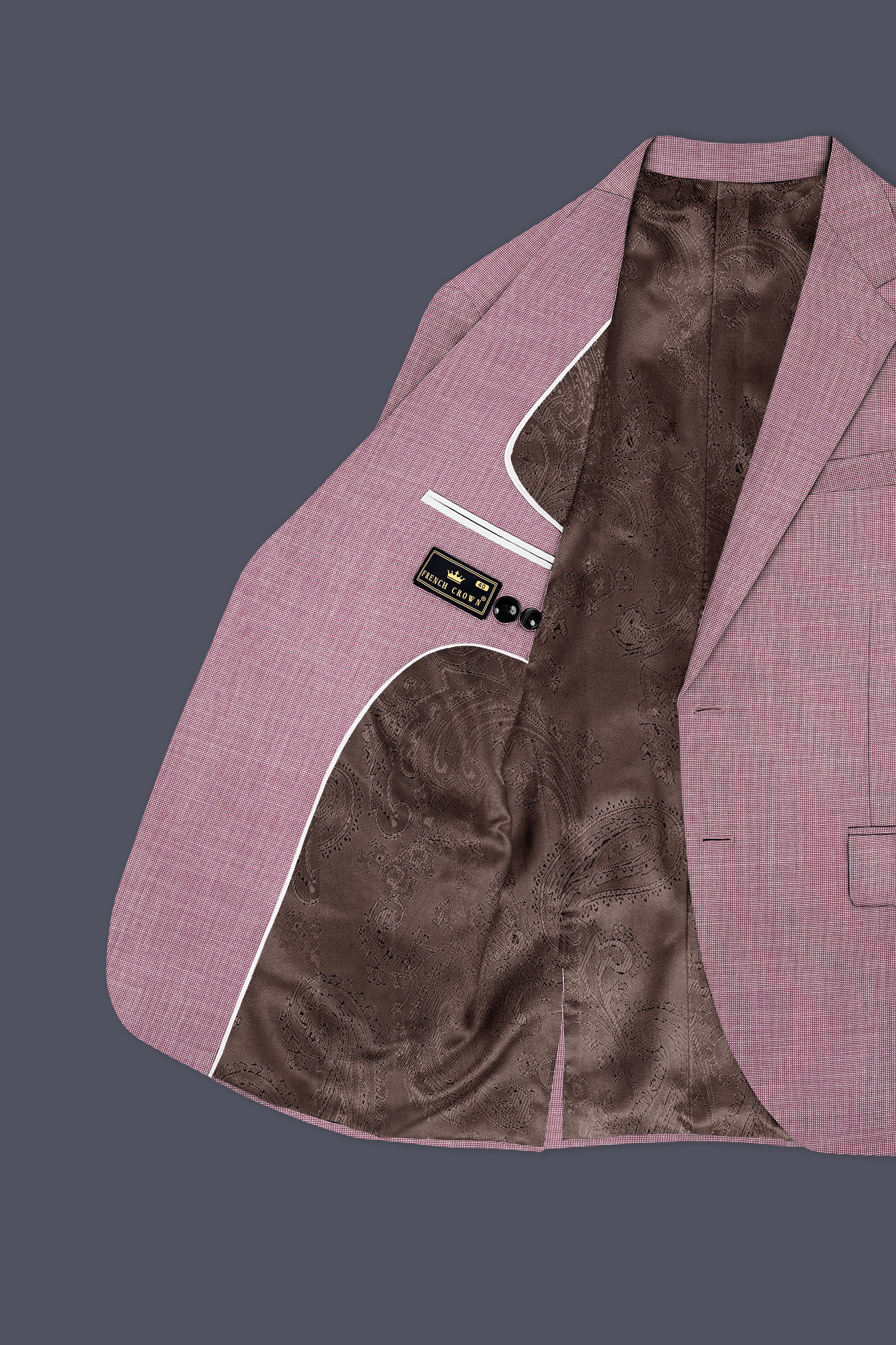 Coral Tree Red Single Breasted Blazer