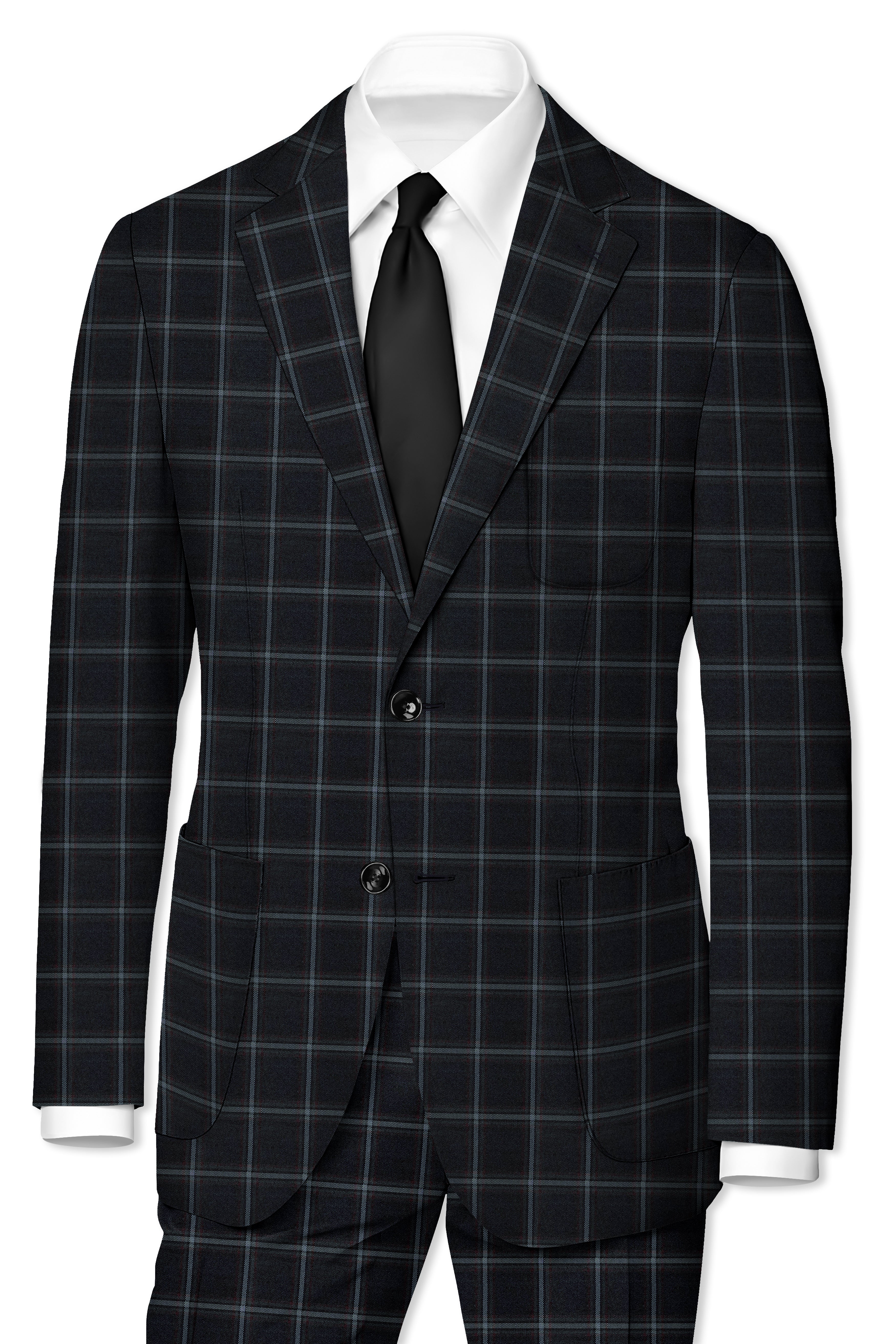 Baltic Sea Windowpane Blazer