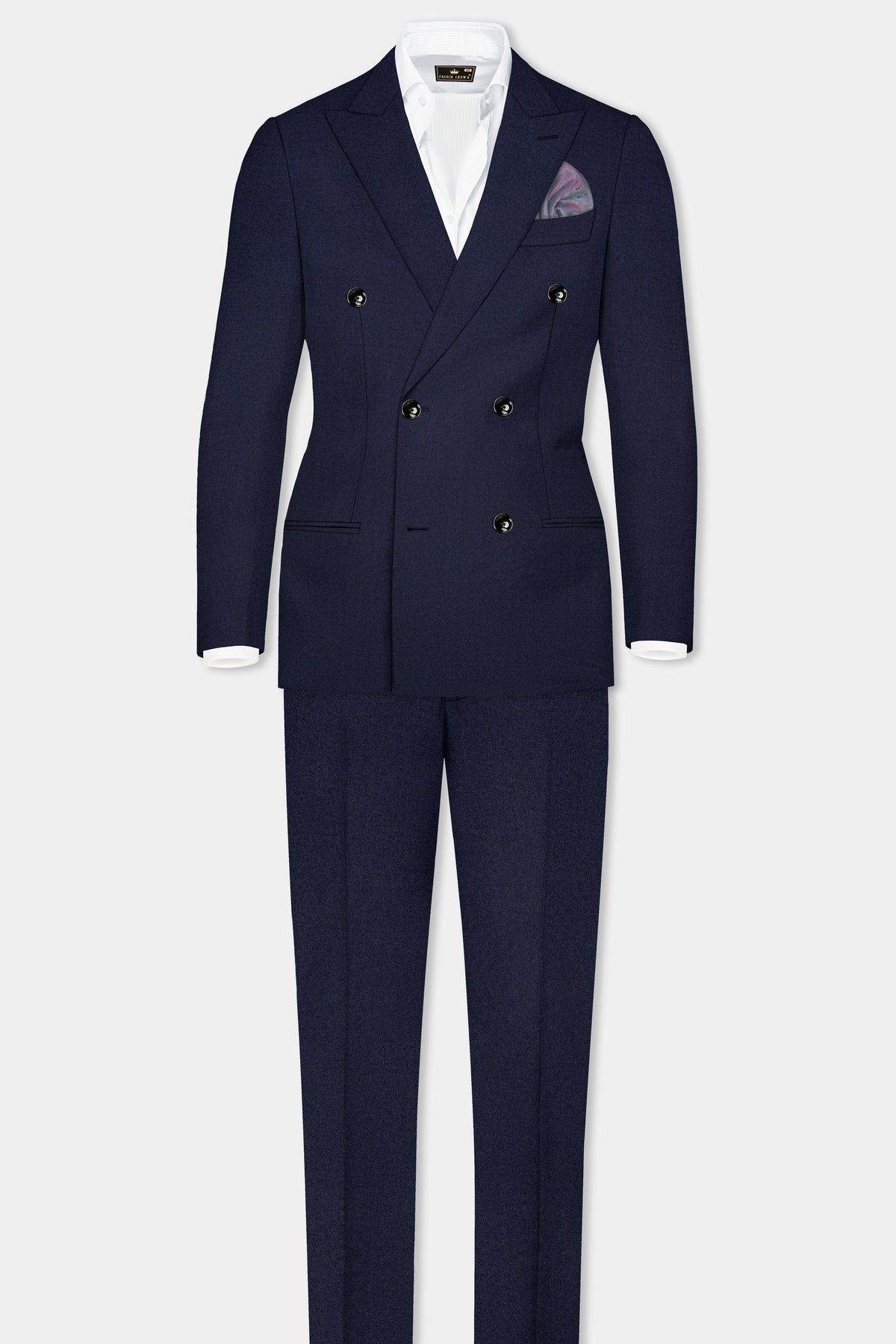 Firefly Blue Double-Breasted Suit