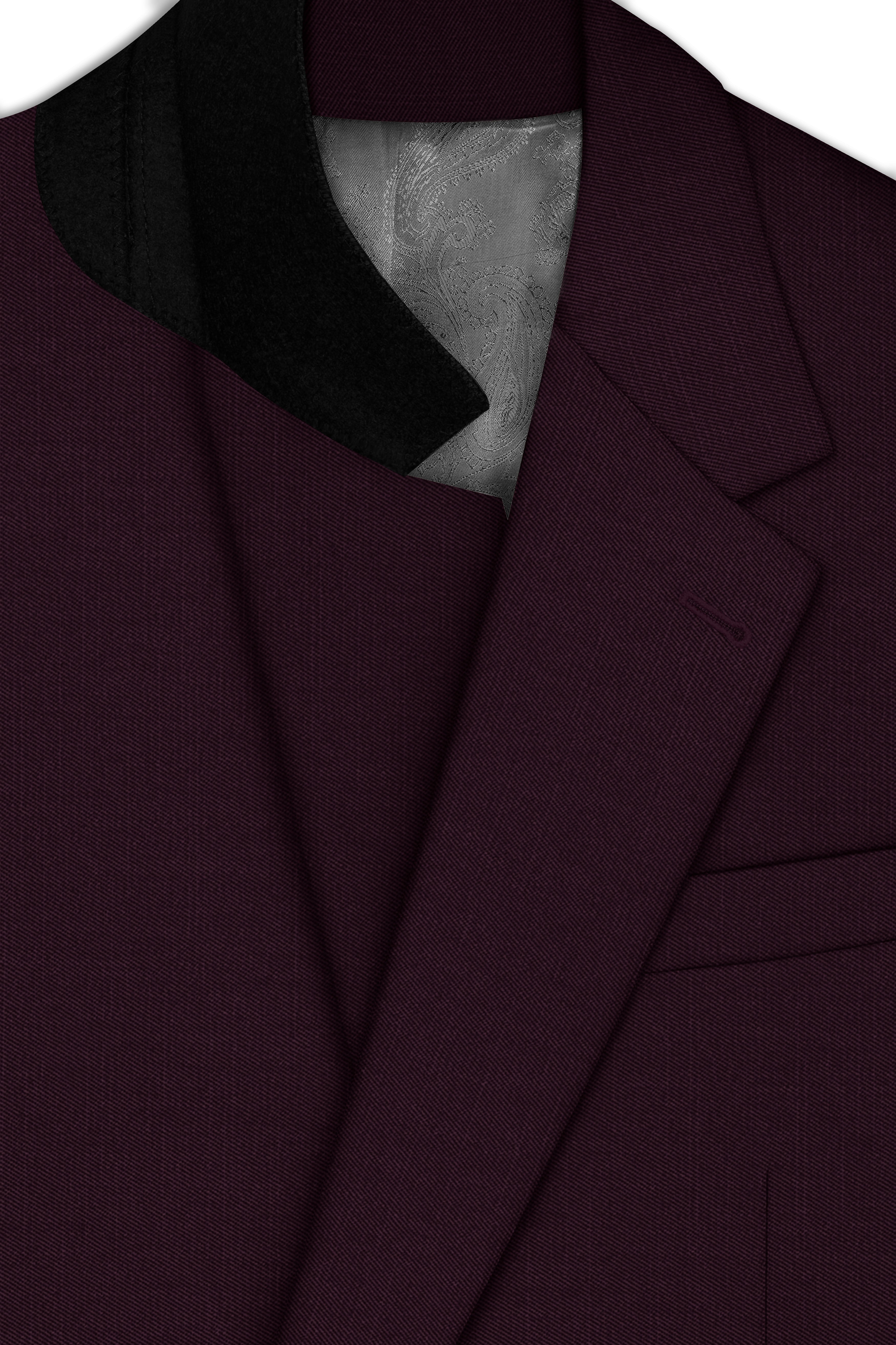 Eclipse Maroon Single Breasted Blazer