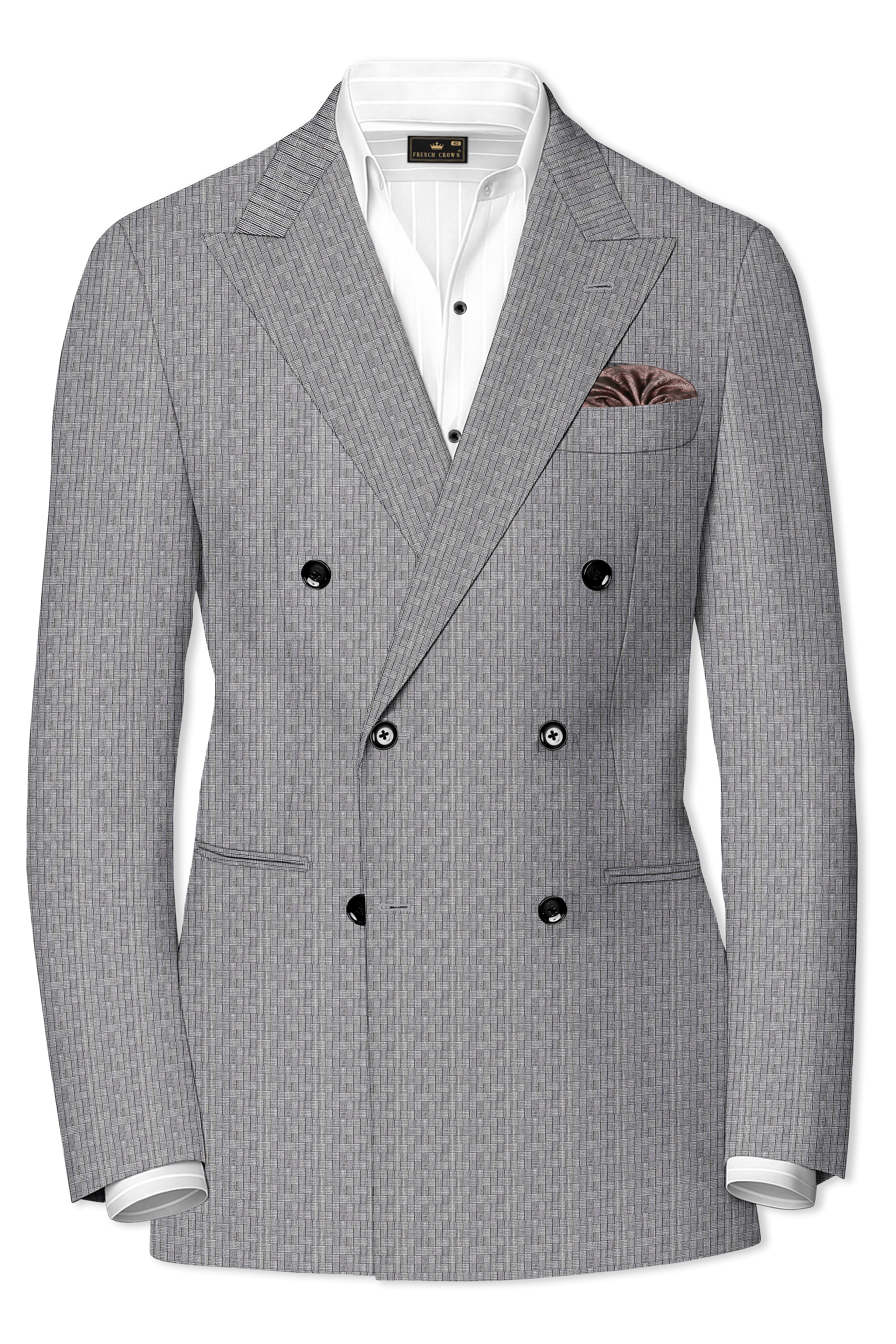 Mobster Gray Double Breasted Blazer