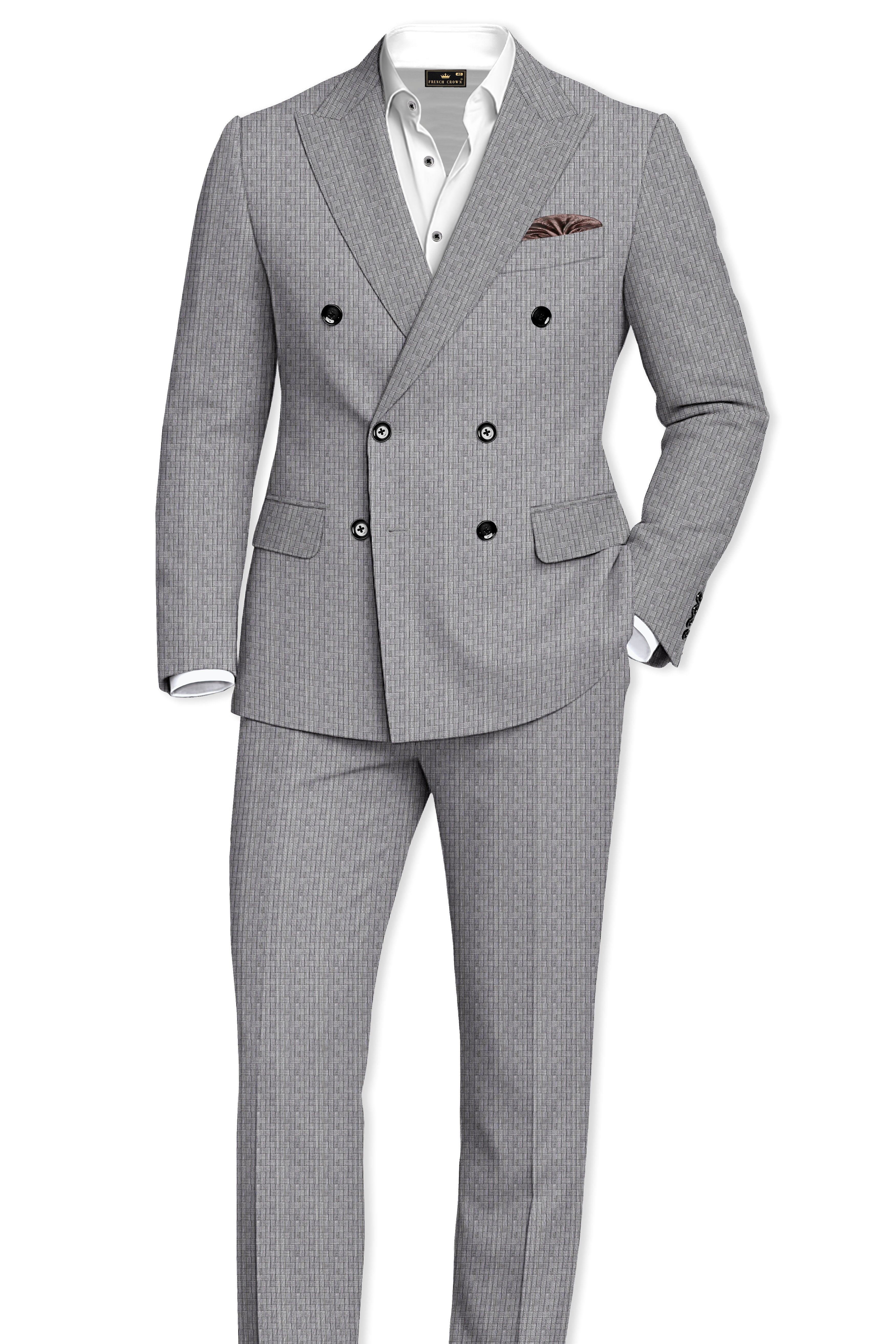 Mobster Gray Double Breasted Blazer