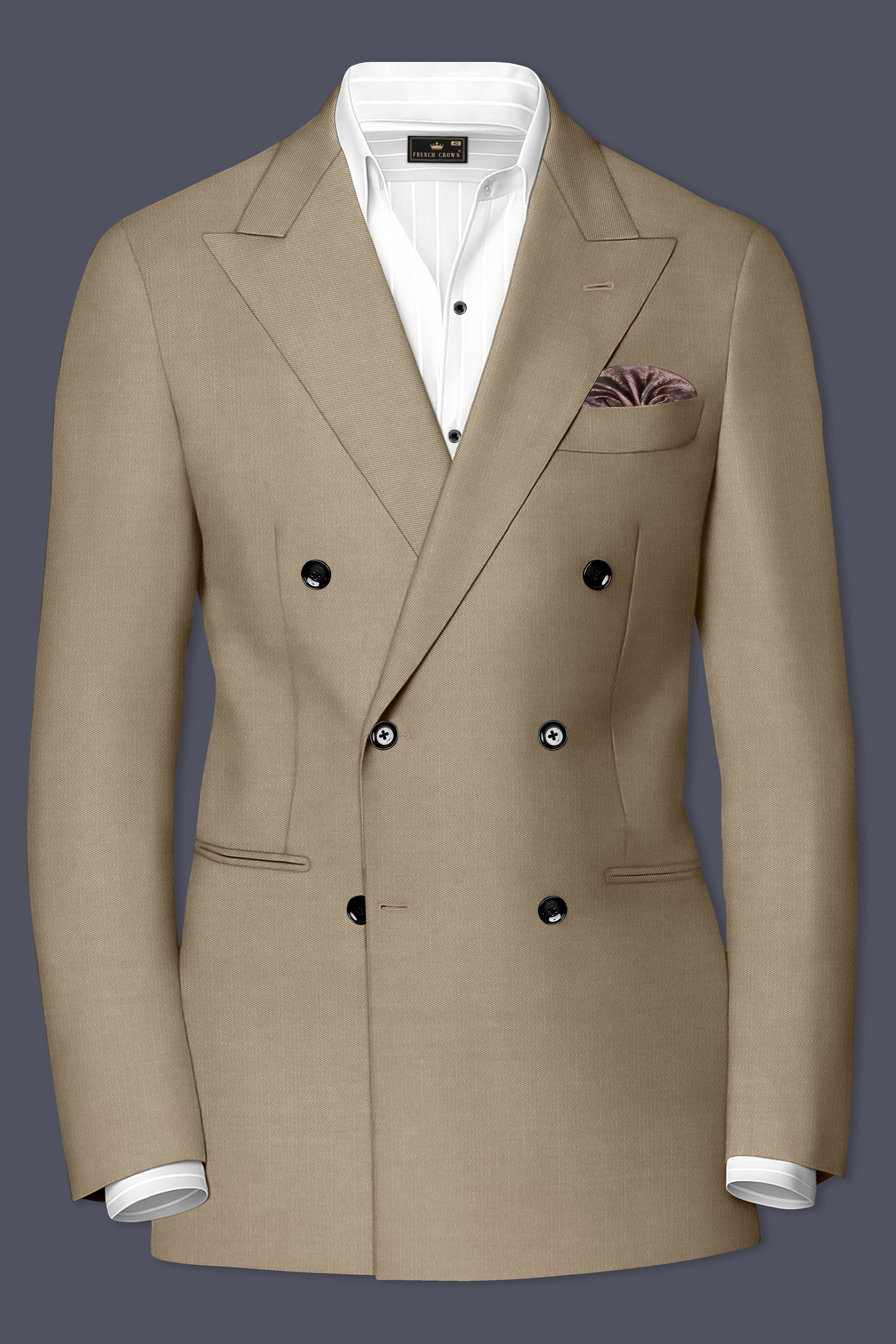 Stonewall Brown Double Breasted Blazers