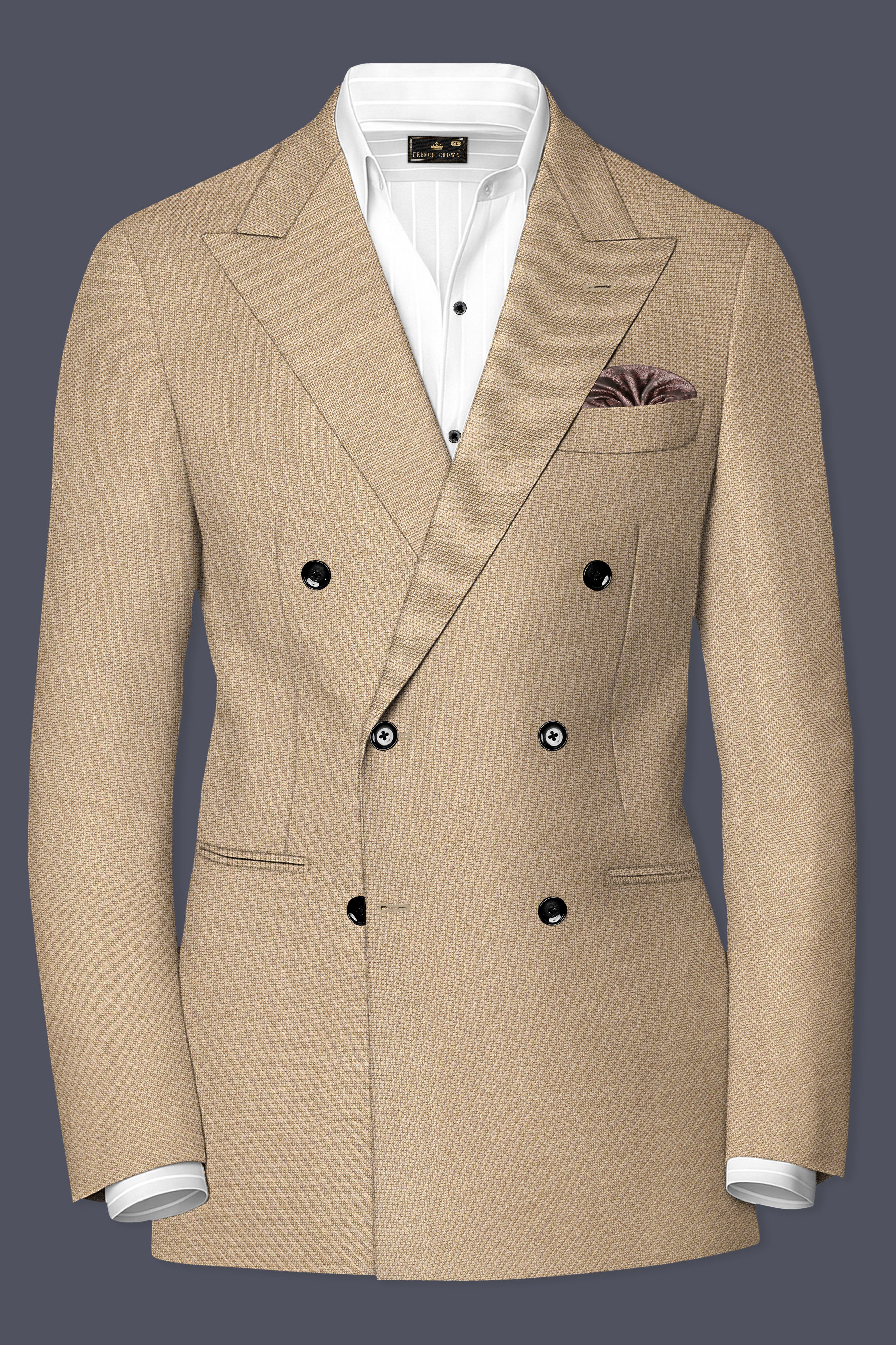 Tallow Brown Double Breasted Blazer