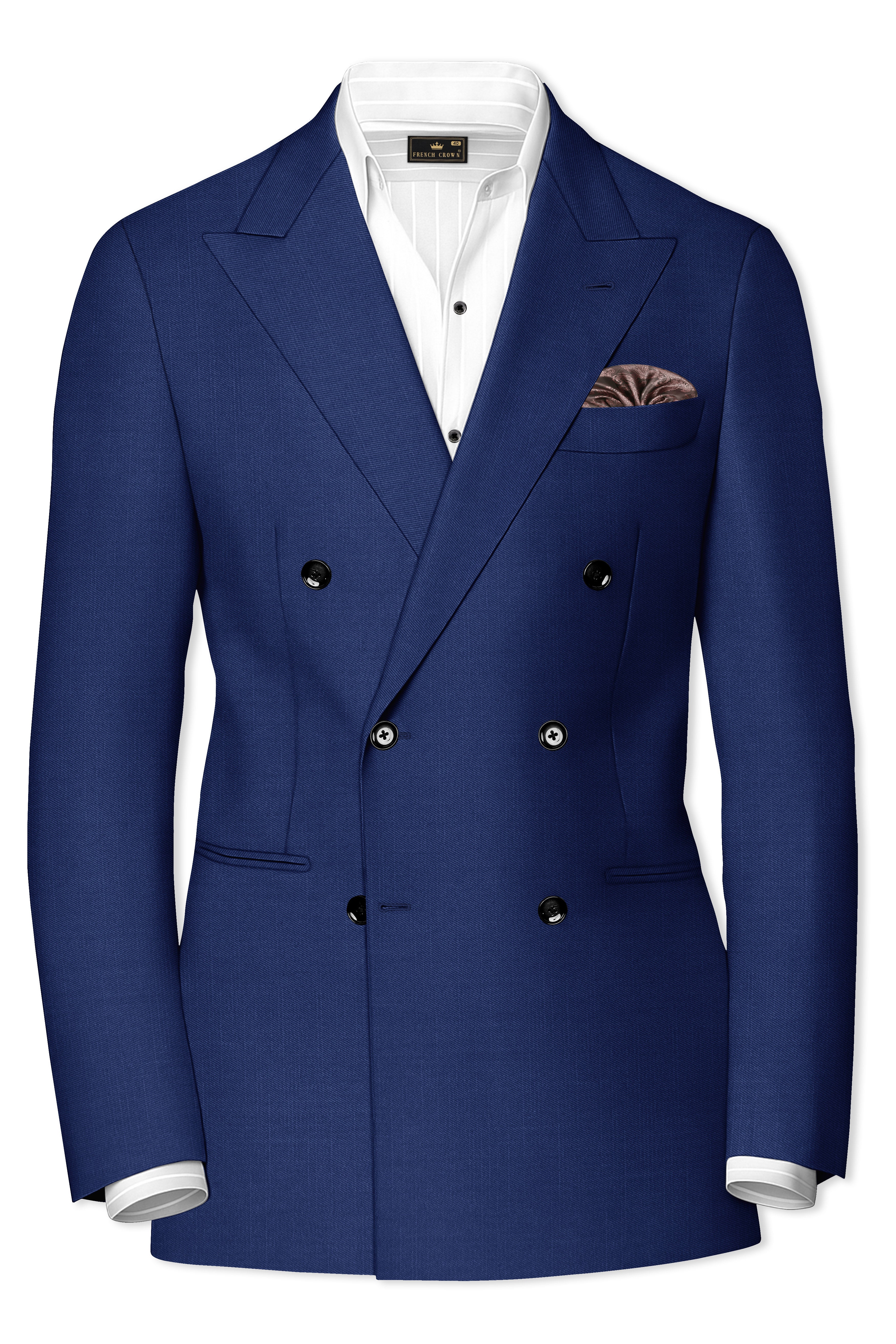 Outer Space Blue Double Breasted Blazer