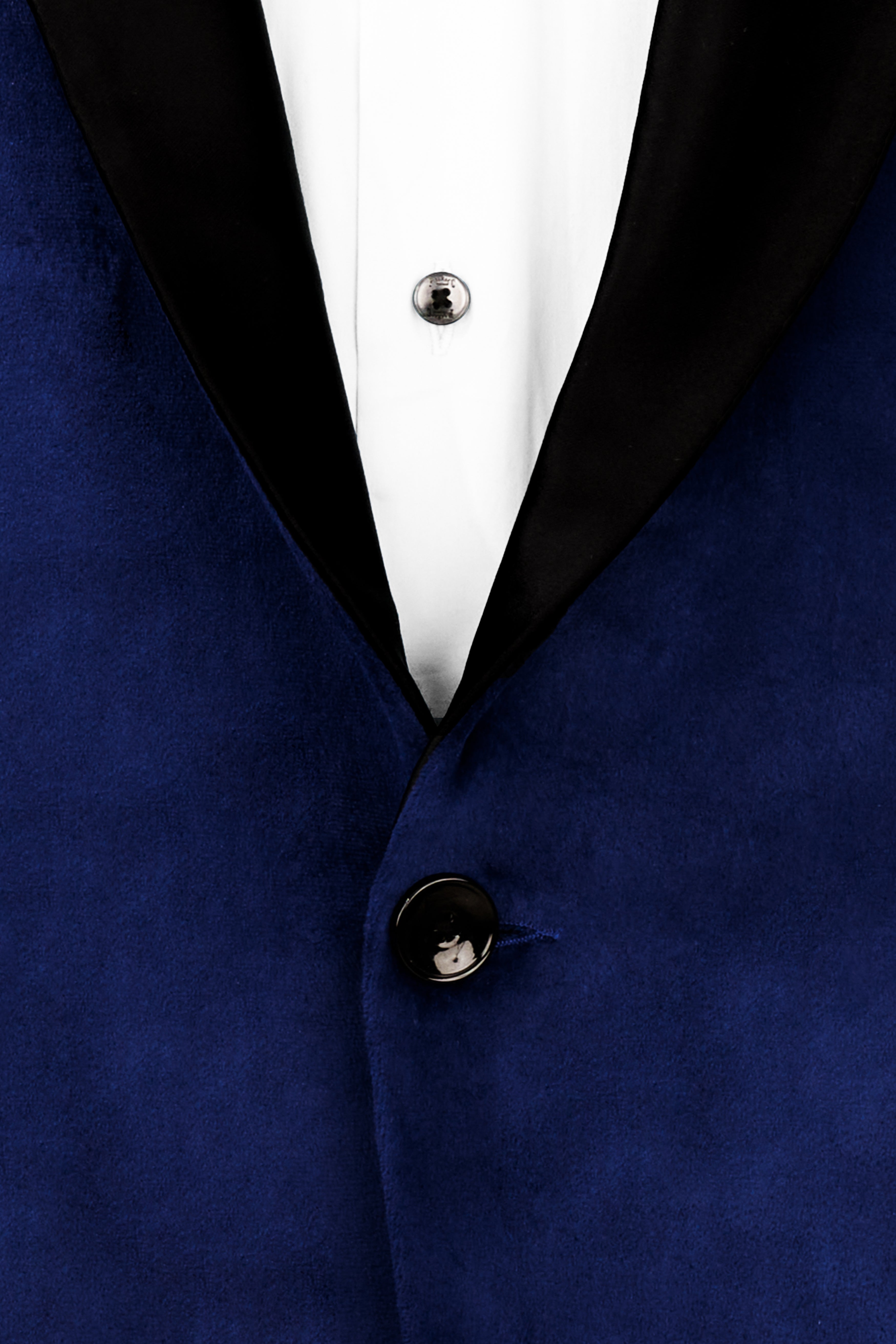 Zodiac Blue Velvet Tuxedo Designer Blazer