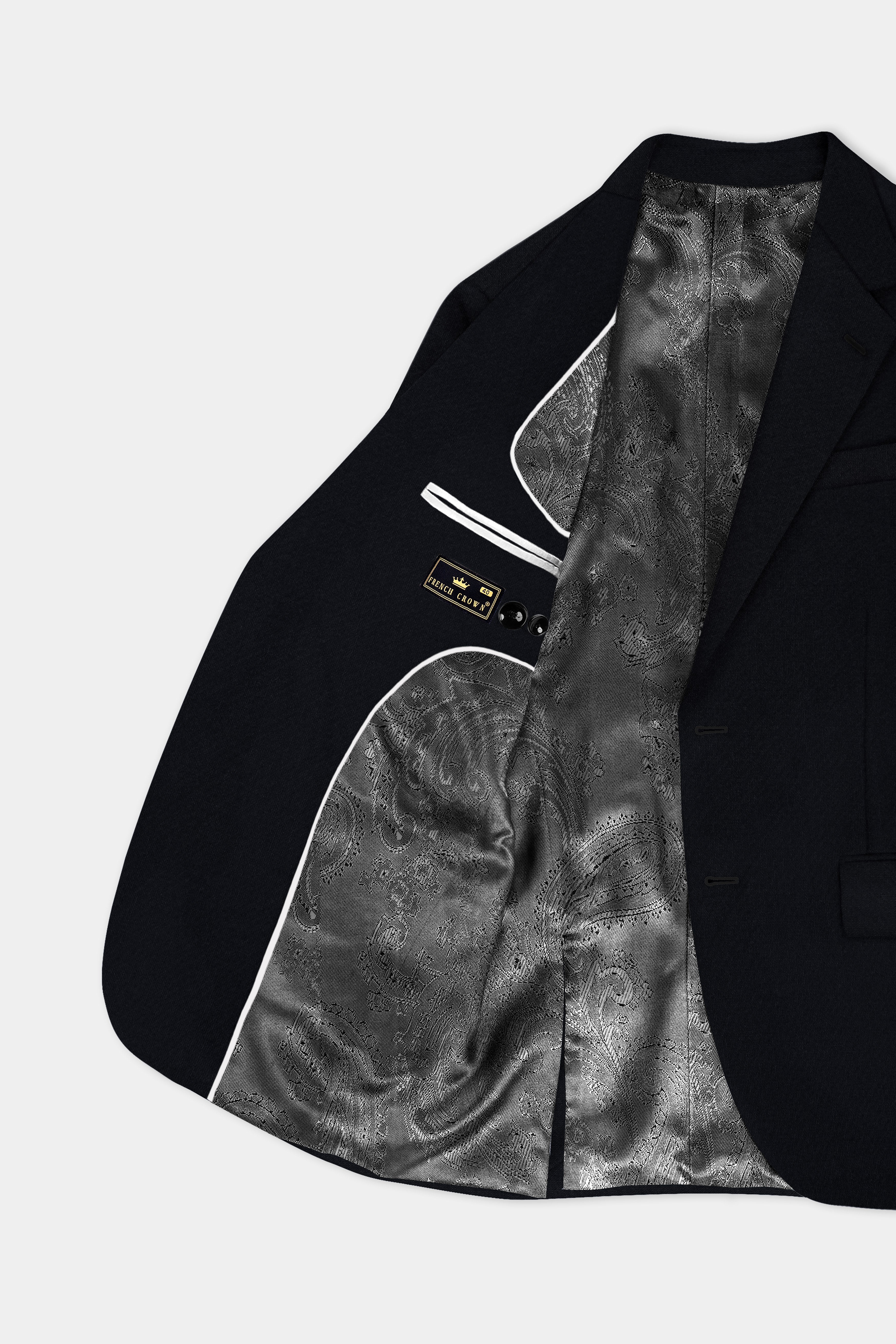 Shark Black Single Breasted Blazer