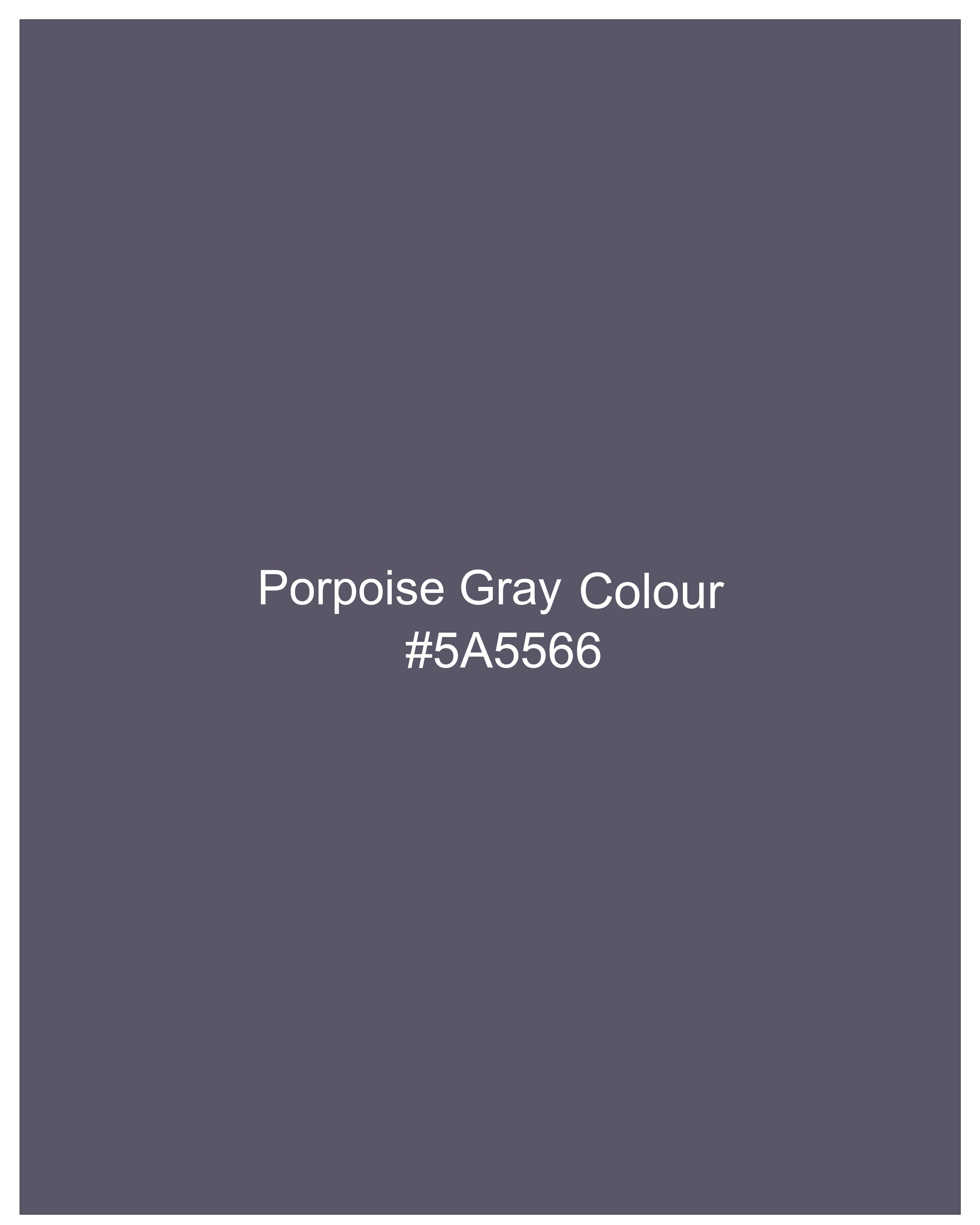 Porpoise Gray Subtle Sheen Bandhgala Blazer