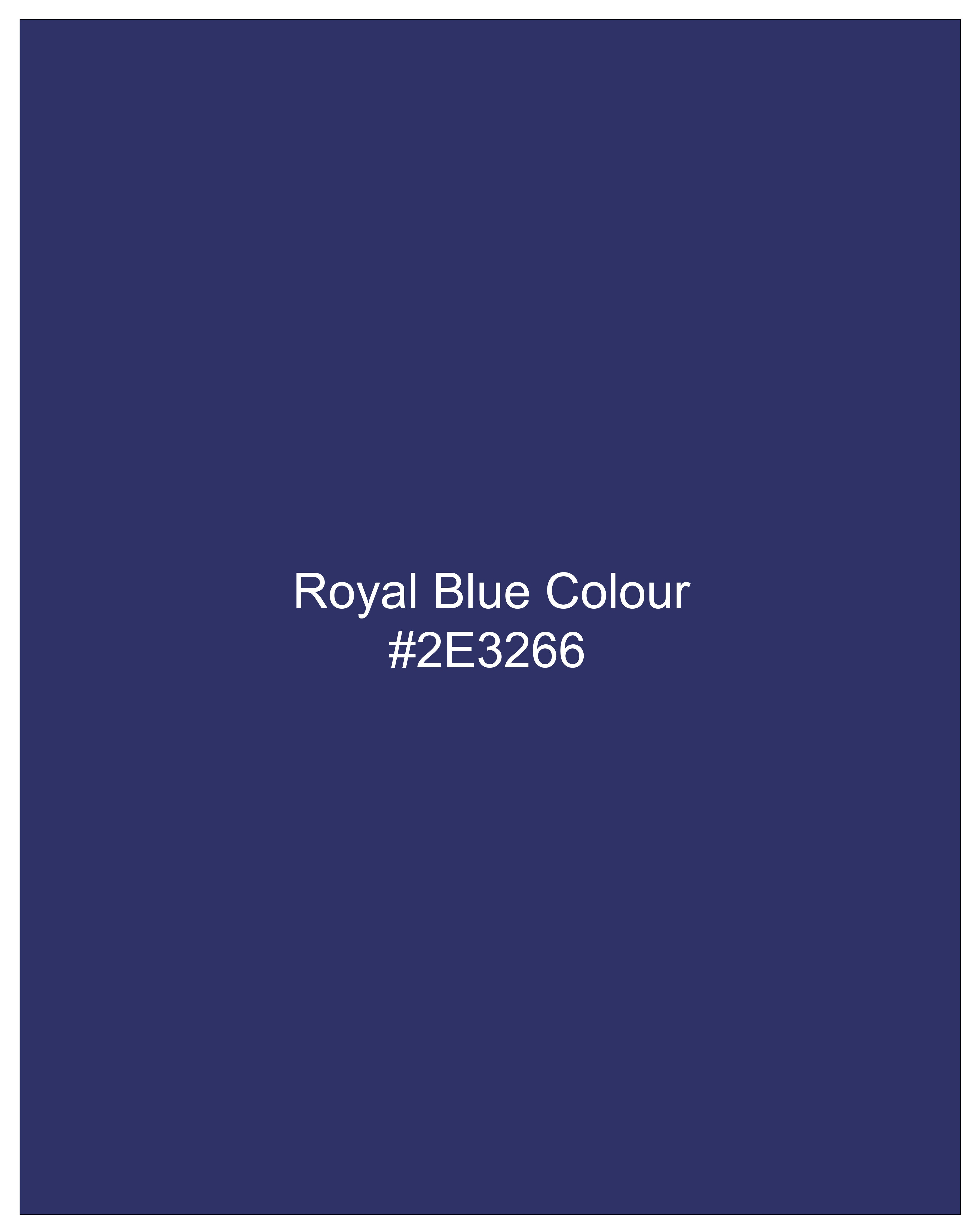 Royal Blue Single Breasted Blazer
