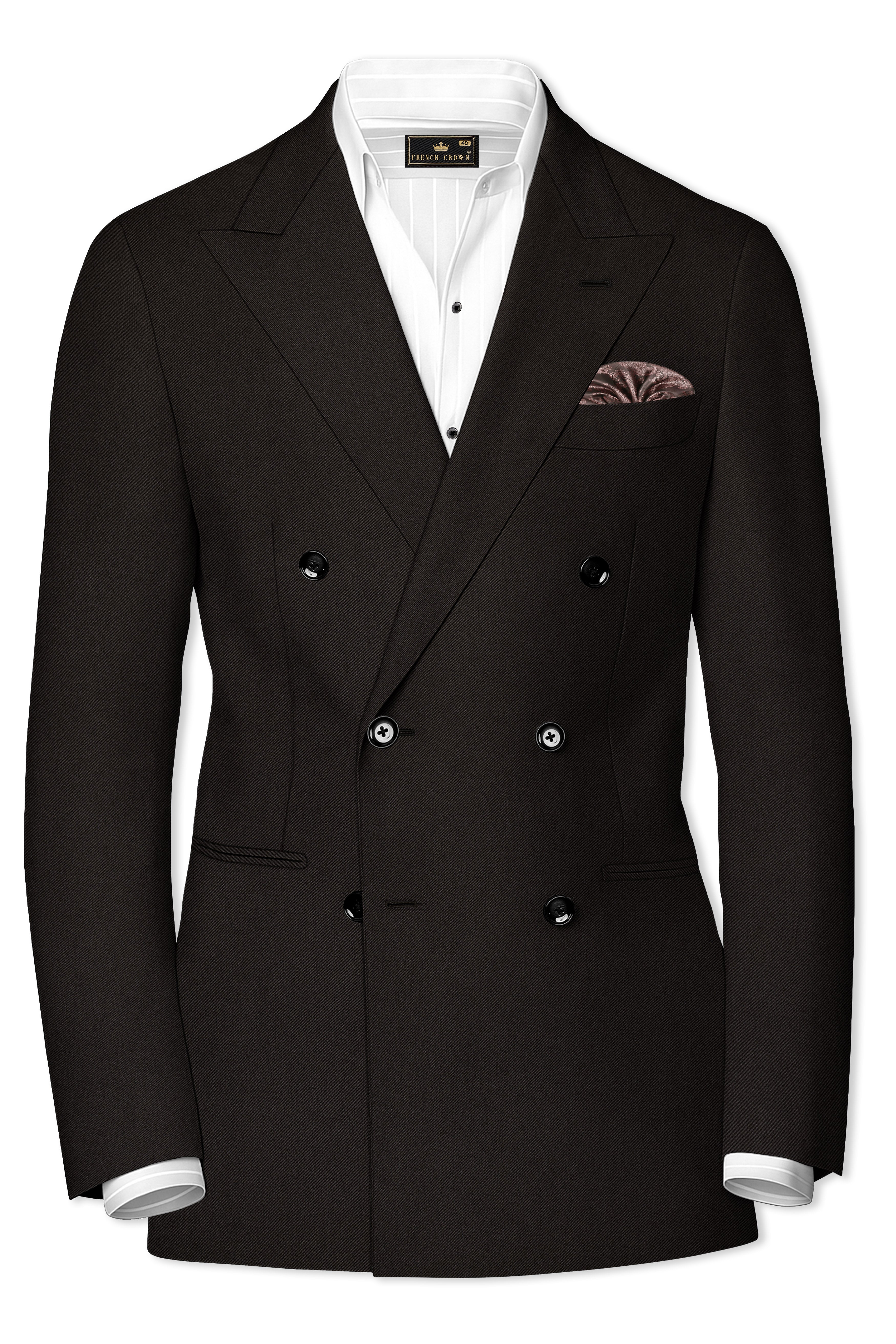 Eclipse Brown Double Breasted Blazer