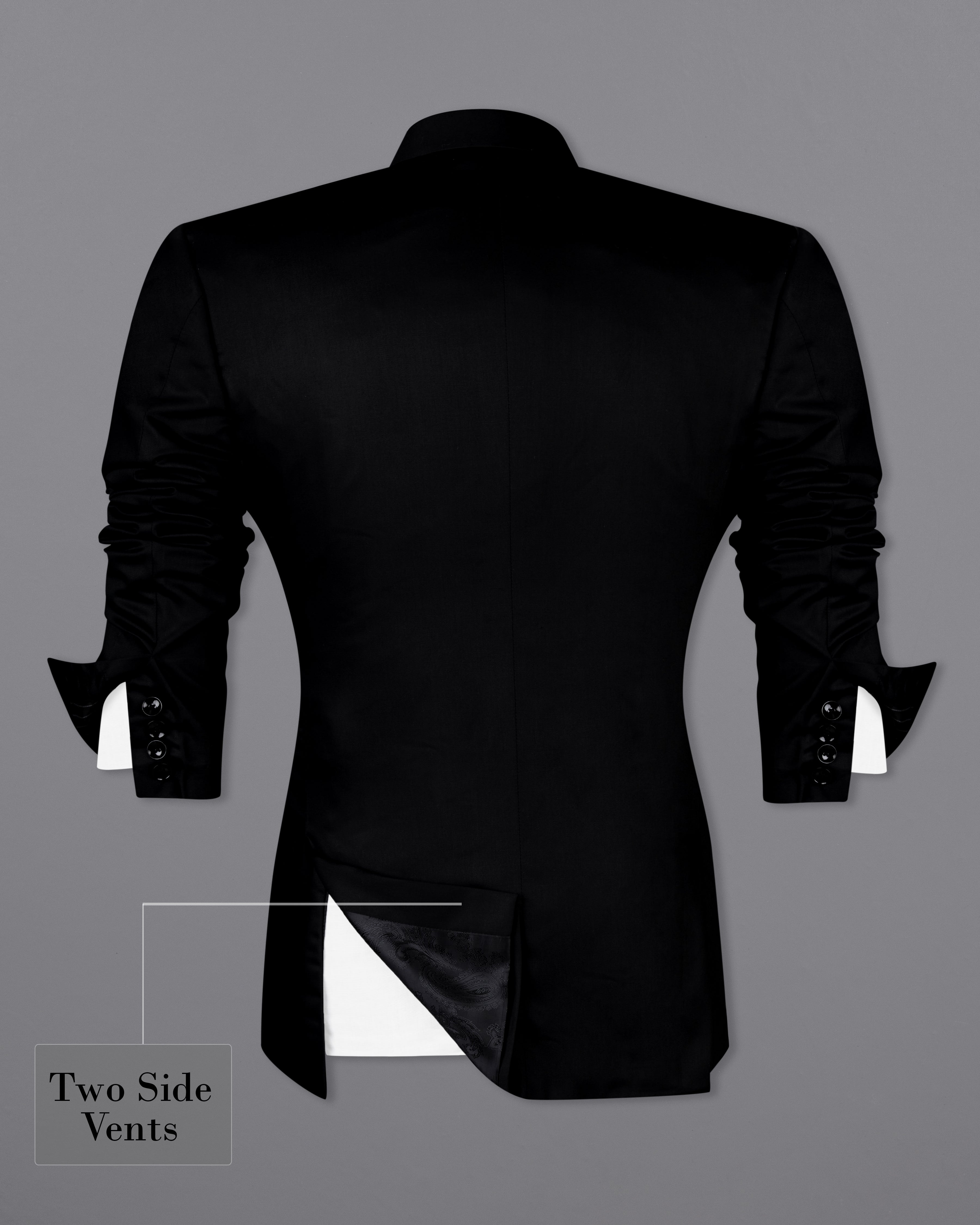 Korean  Black (The Best Black We Have)  Bandhgala Designer Blazer