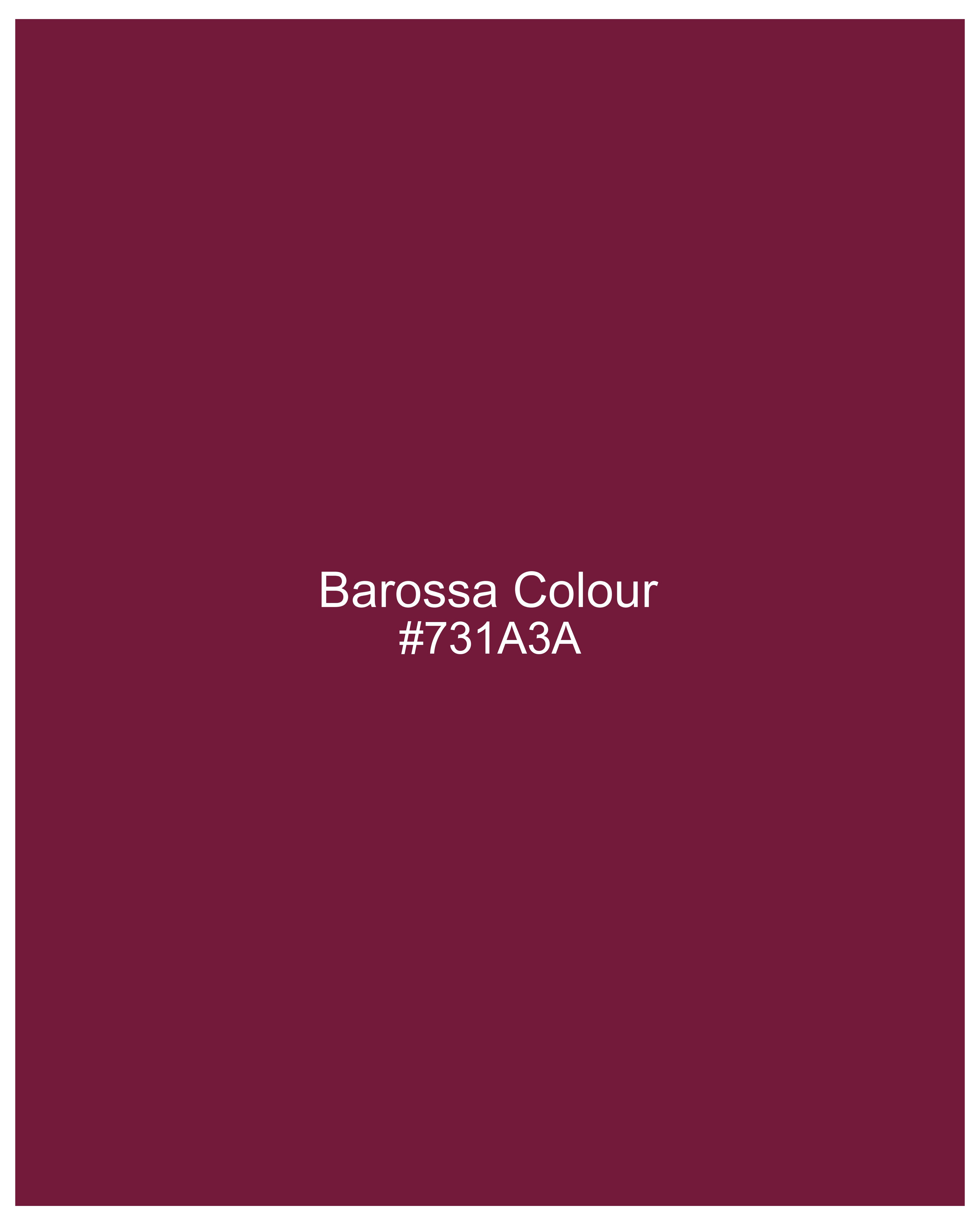Barossa Maroon Double Breasted Velvet Blazer