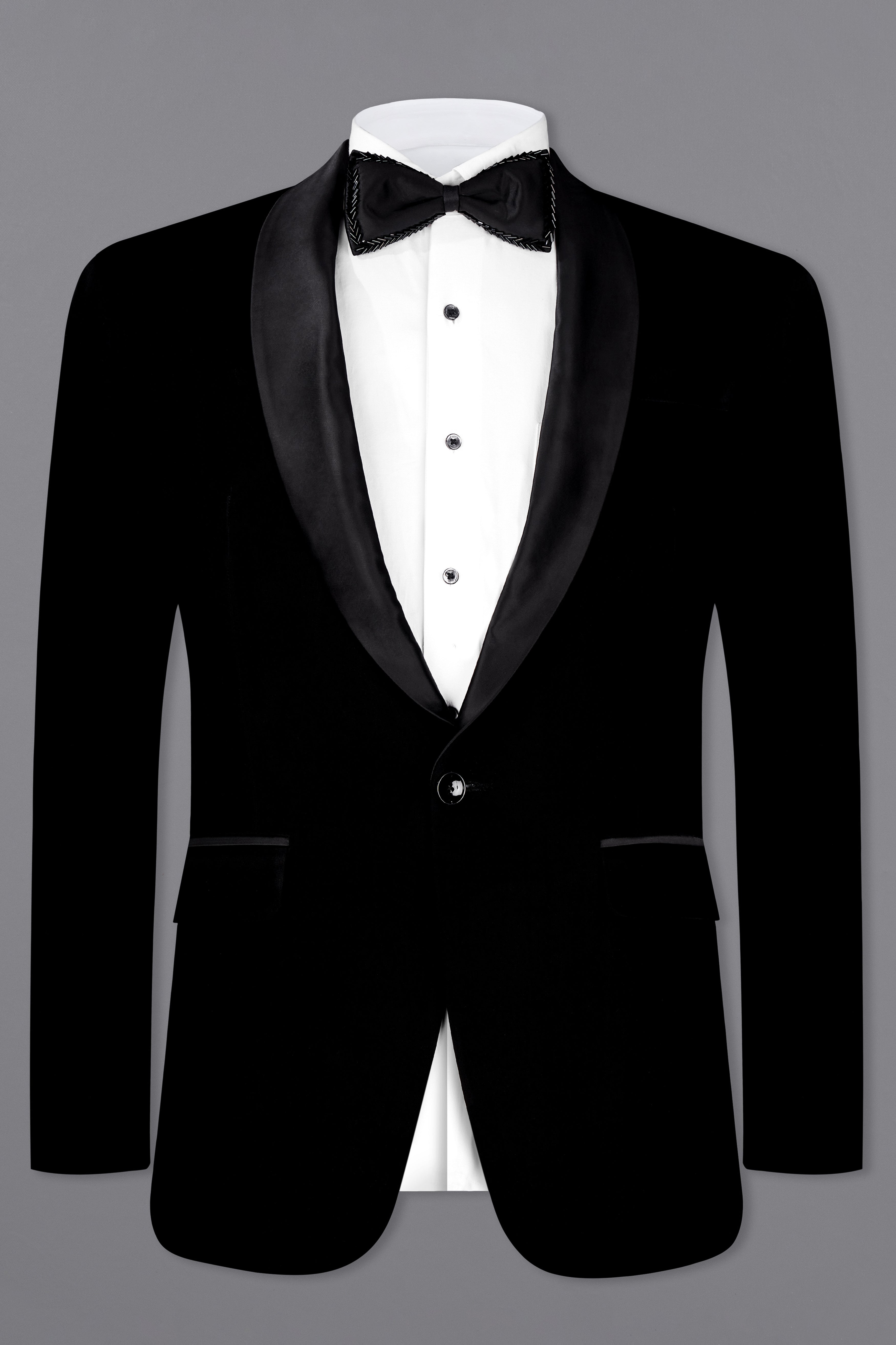 Korean Black (The Best Black We Have) Tuxedo Designer Blazer
