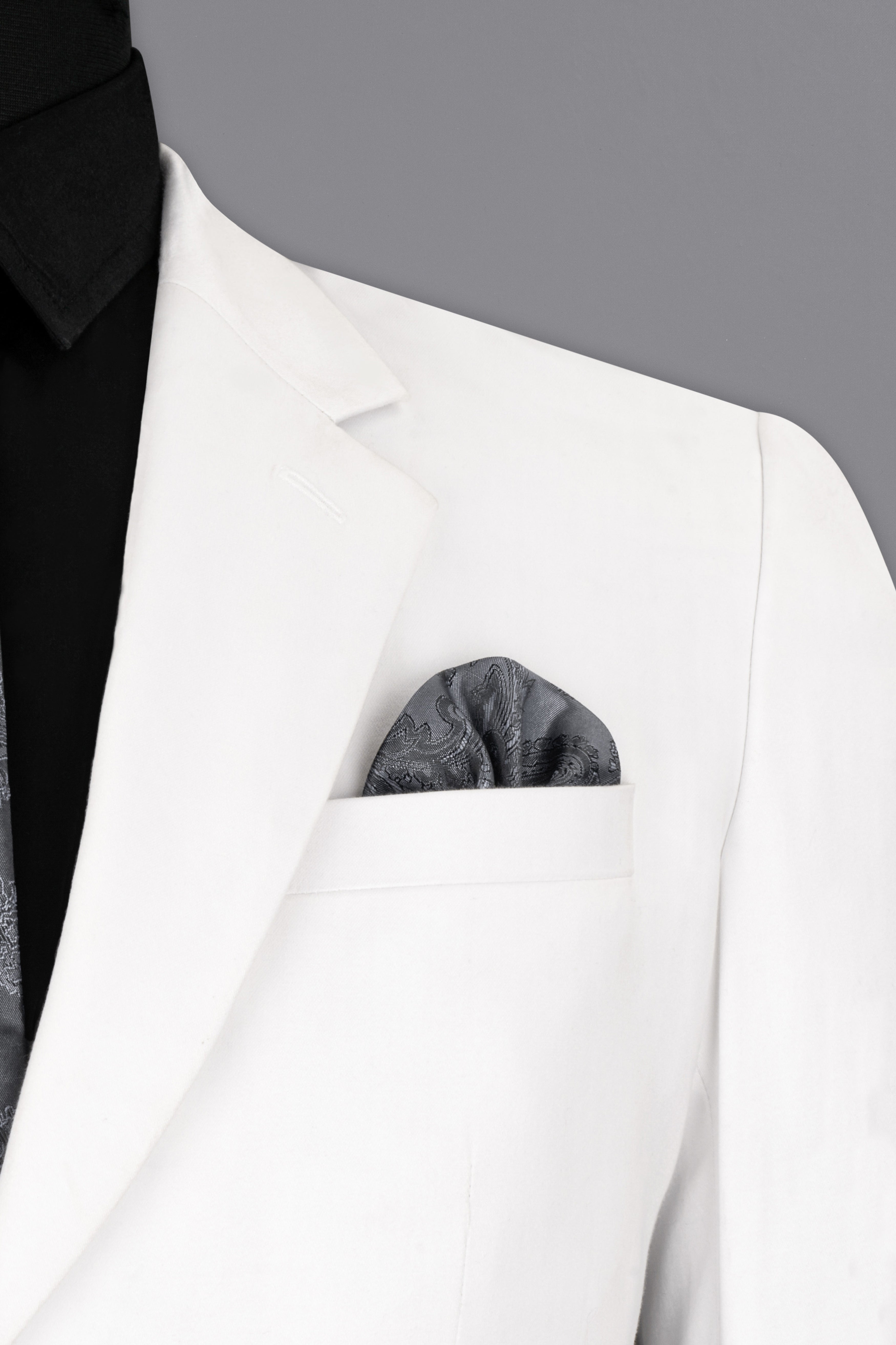 Bright White Solid Stretchable Premium Cotton traveler Blazer