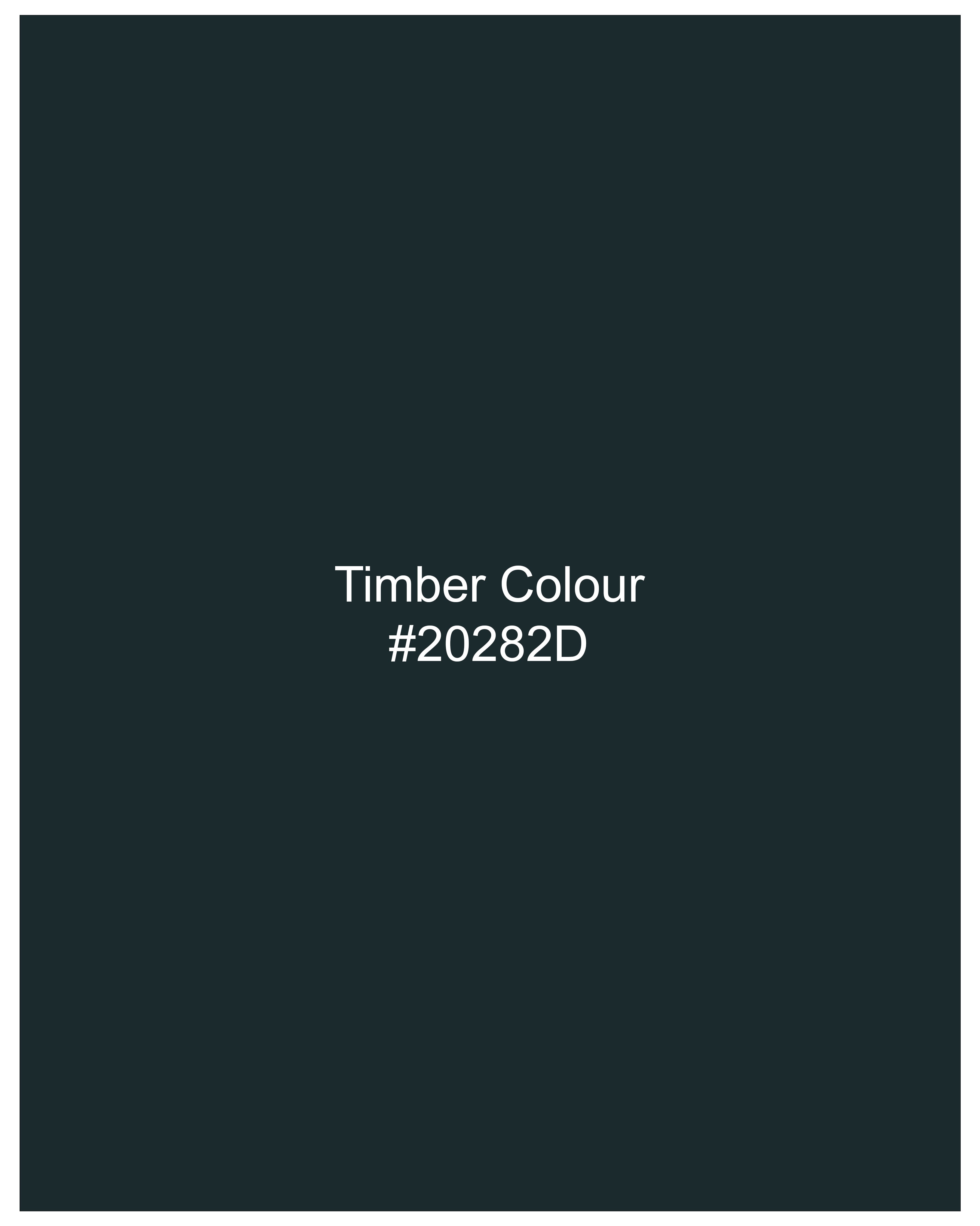 Timber Sea Blue Solid Stretchable Premium Cotton Bandhgala traveler Blazer