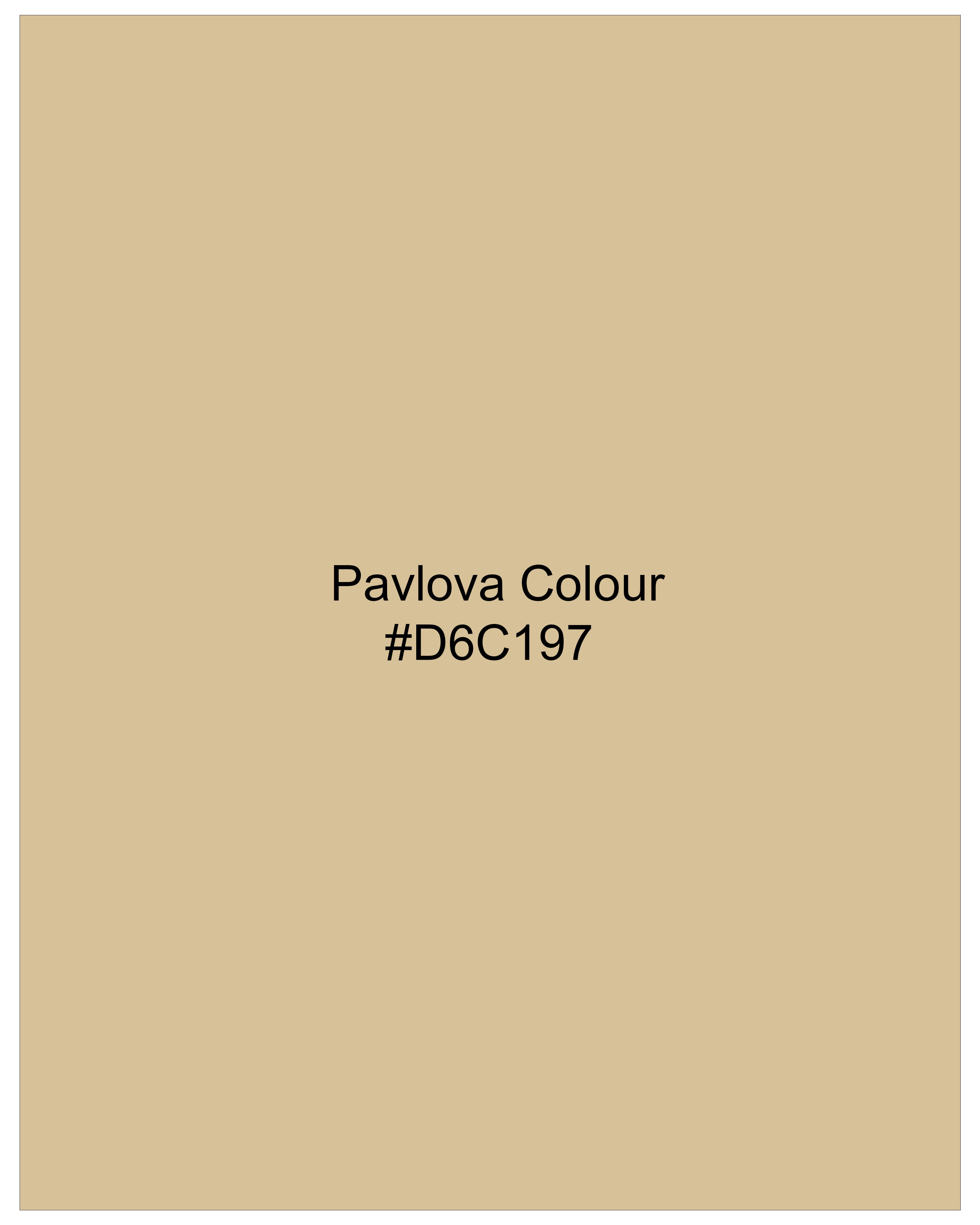 Pavlova Cream Solid Stretchable Premium Cotton Double Breasted traveler Blazer