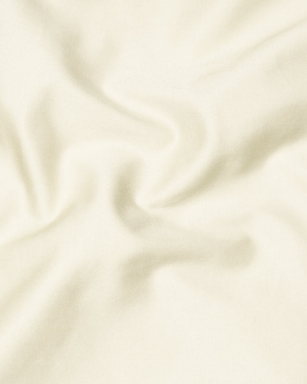 Merino Cream Stretchable Bandhgala Premium Cotton traveler Blazer