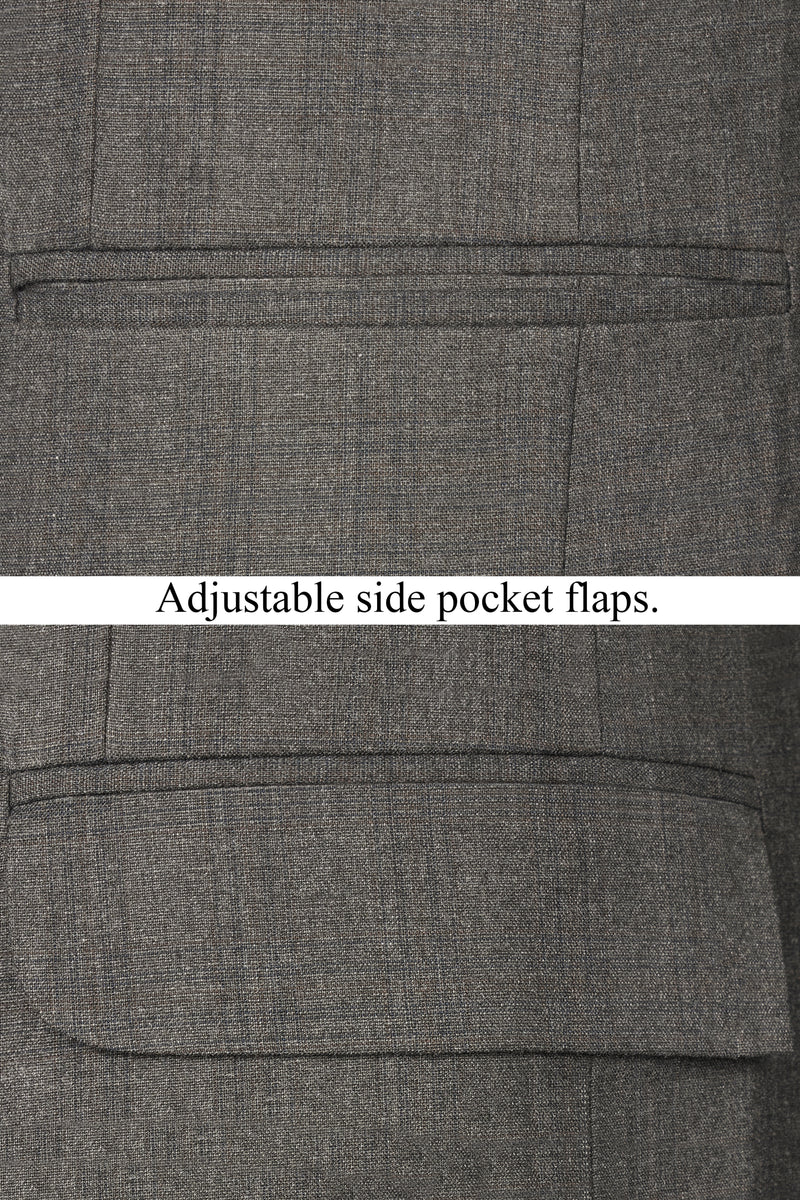 Iridium Dark Gray Single-Breasted Blazer