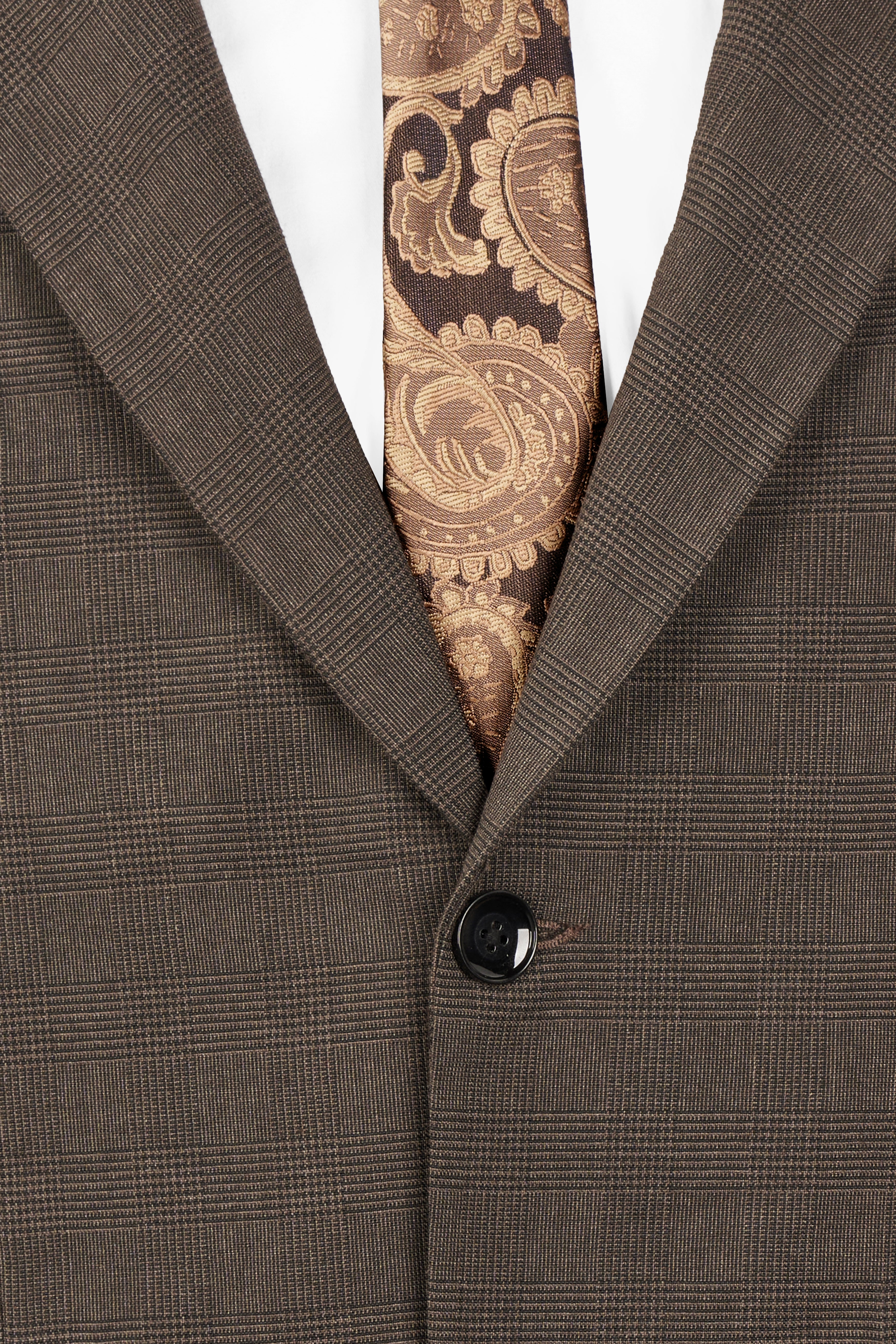 Taupe Coffee Brown Single-Breasted Blazer BL2703-SB-36, BL2703-SB-38, BL2703-SB-40, BL2703-SB-42, BL2703-SB-44, BL2703-SB-46, BL2703-SB-48, BL2703-SB-50, BL2703-SB-52, BL2703-SB-54, BL2703-SB-56, BL2703-SB-58, BL2703-SB-60