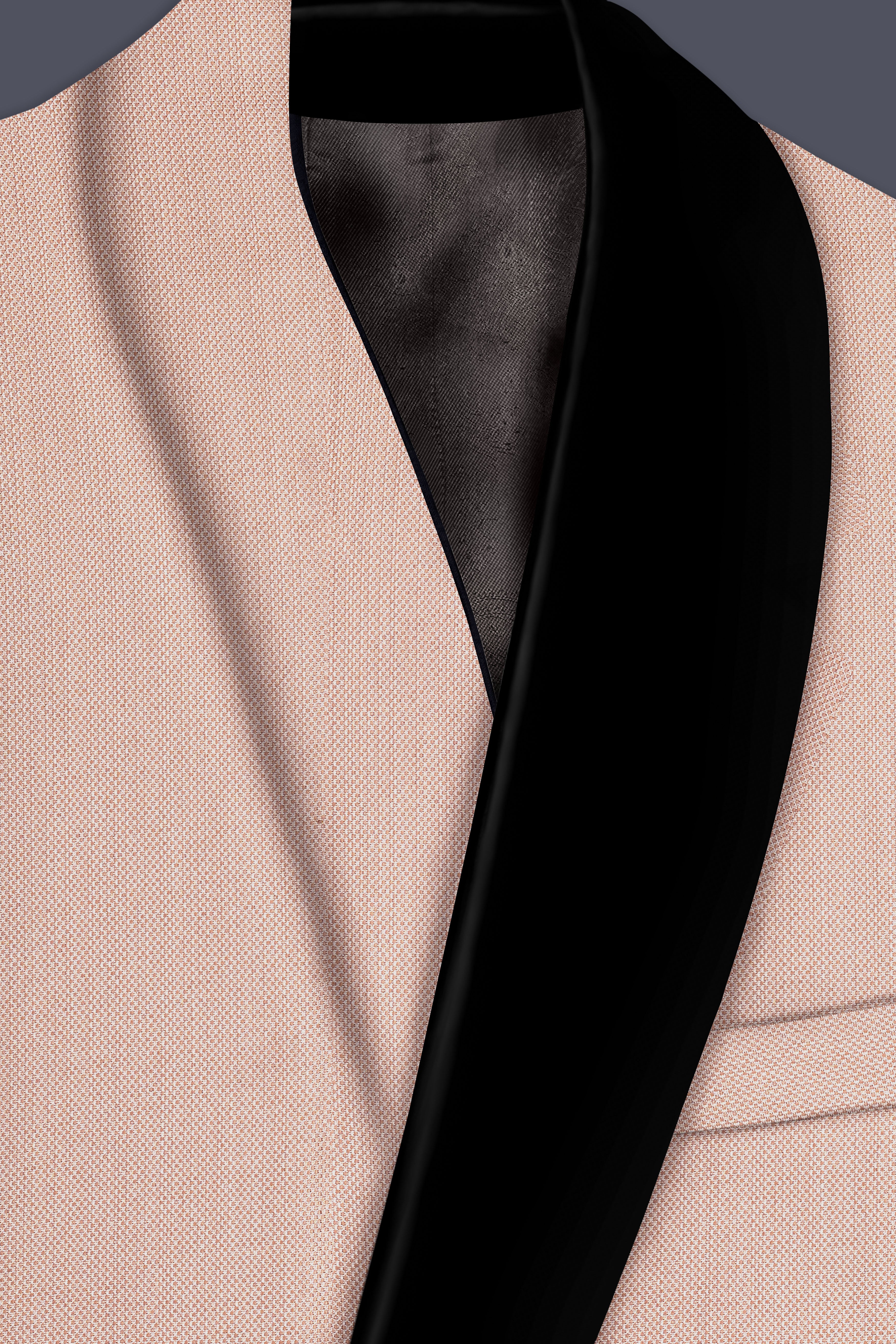 Thistle Brown Dobby Textured Tuxedo Blazer
