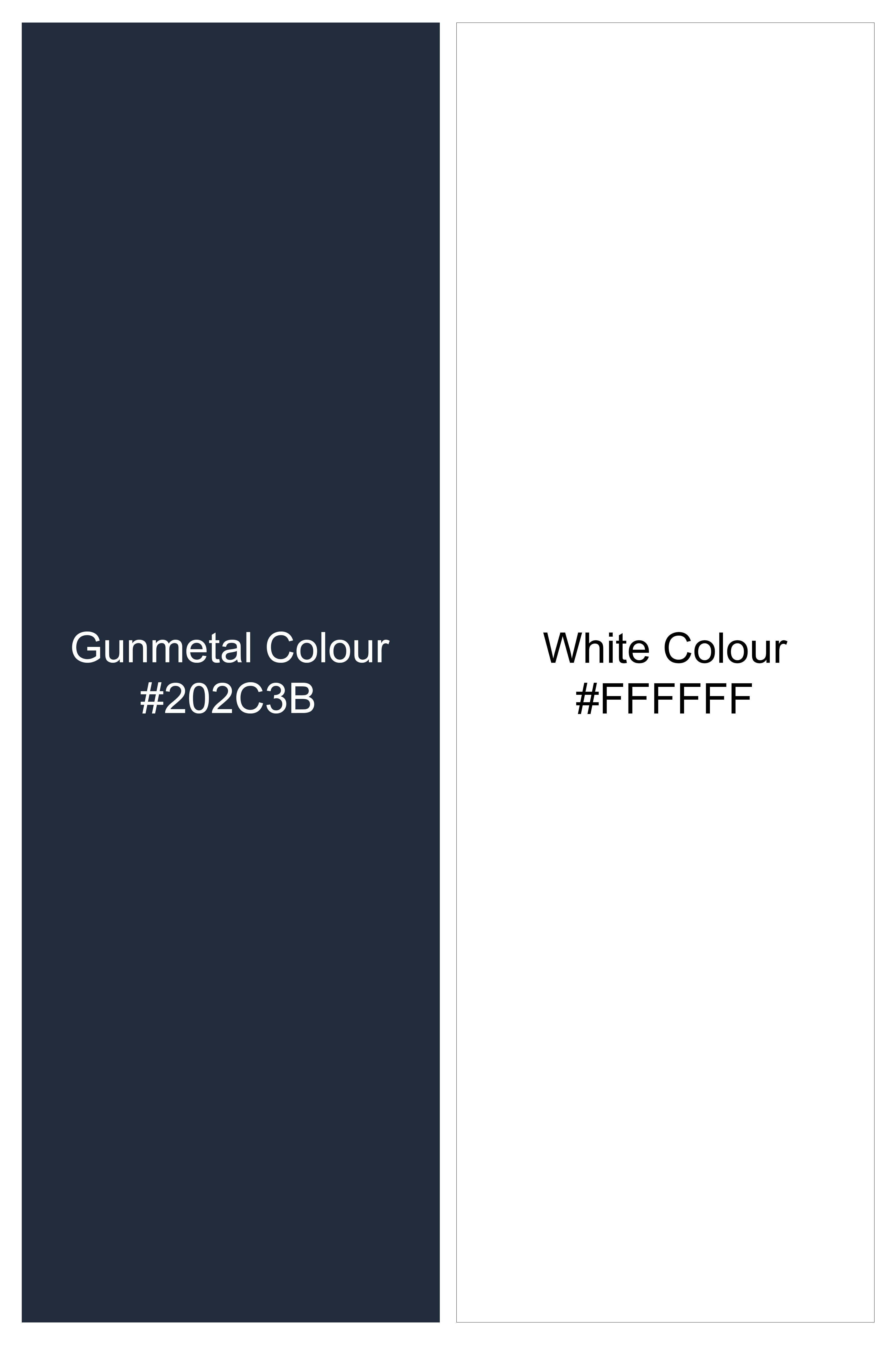 Gunmetal Blue with White Striped Wool Rich Designer Blazer BL2772-DB-D481-36, BL2772-DB-D481-38, BL2772-DB-D481-40, BL2772-DB-D481-42, BL2772-DB-D481-44, BL2772-DB-D481-46, BL2772-DB-D481-48, BL2772-DB-D481-50, BL2772-DB-D481-52, BL2772-DB-D481-54, BL2772-DB-D481-56, BL2772-DB-D481-58, BL2772-DB-D481-60